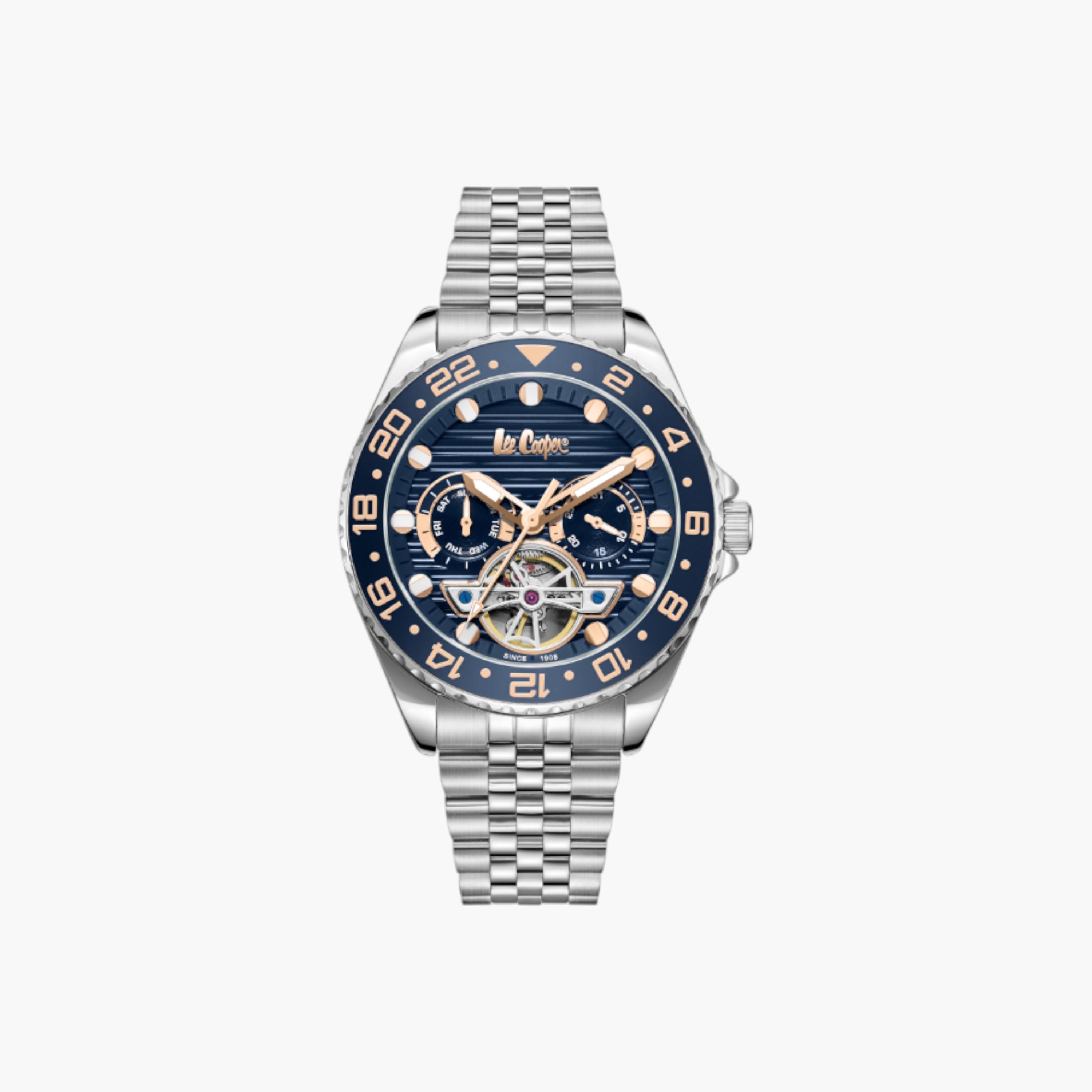 Lee Cooper Chronograph Blue Dial Metal Watch-men-watchesandjewellery-watches-image-1