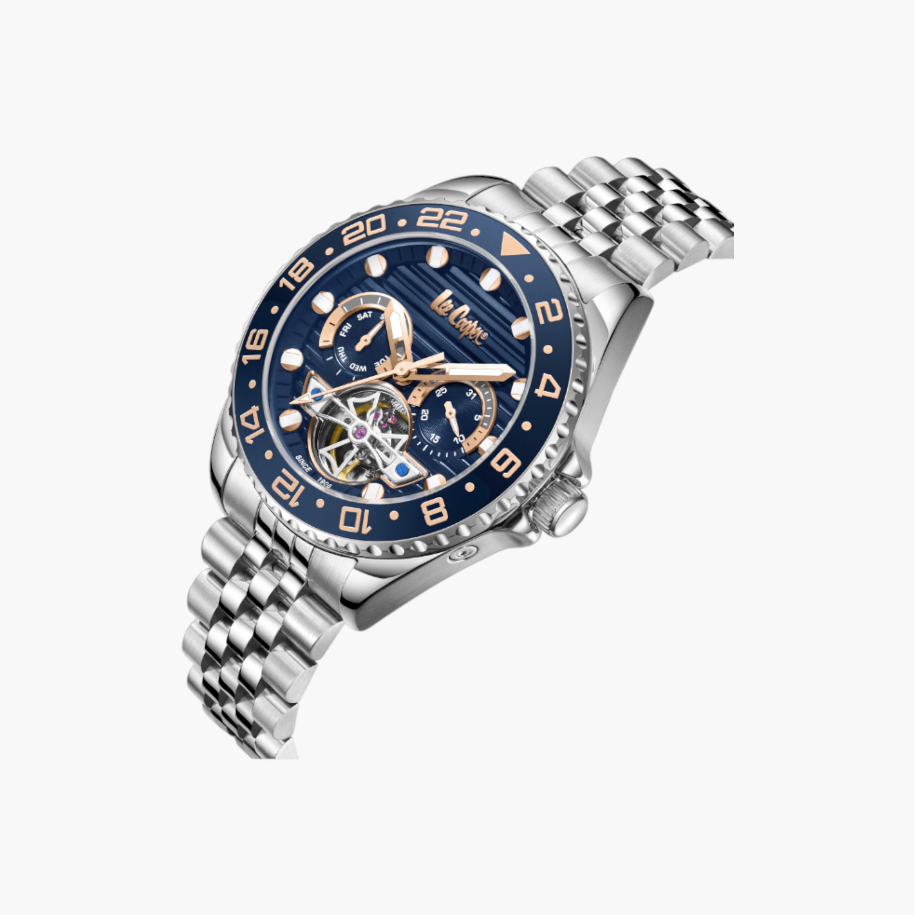 Lee Cooper Chronograph Blue Dial Metal Watch-men-watchesandjewellery-watches-image-2