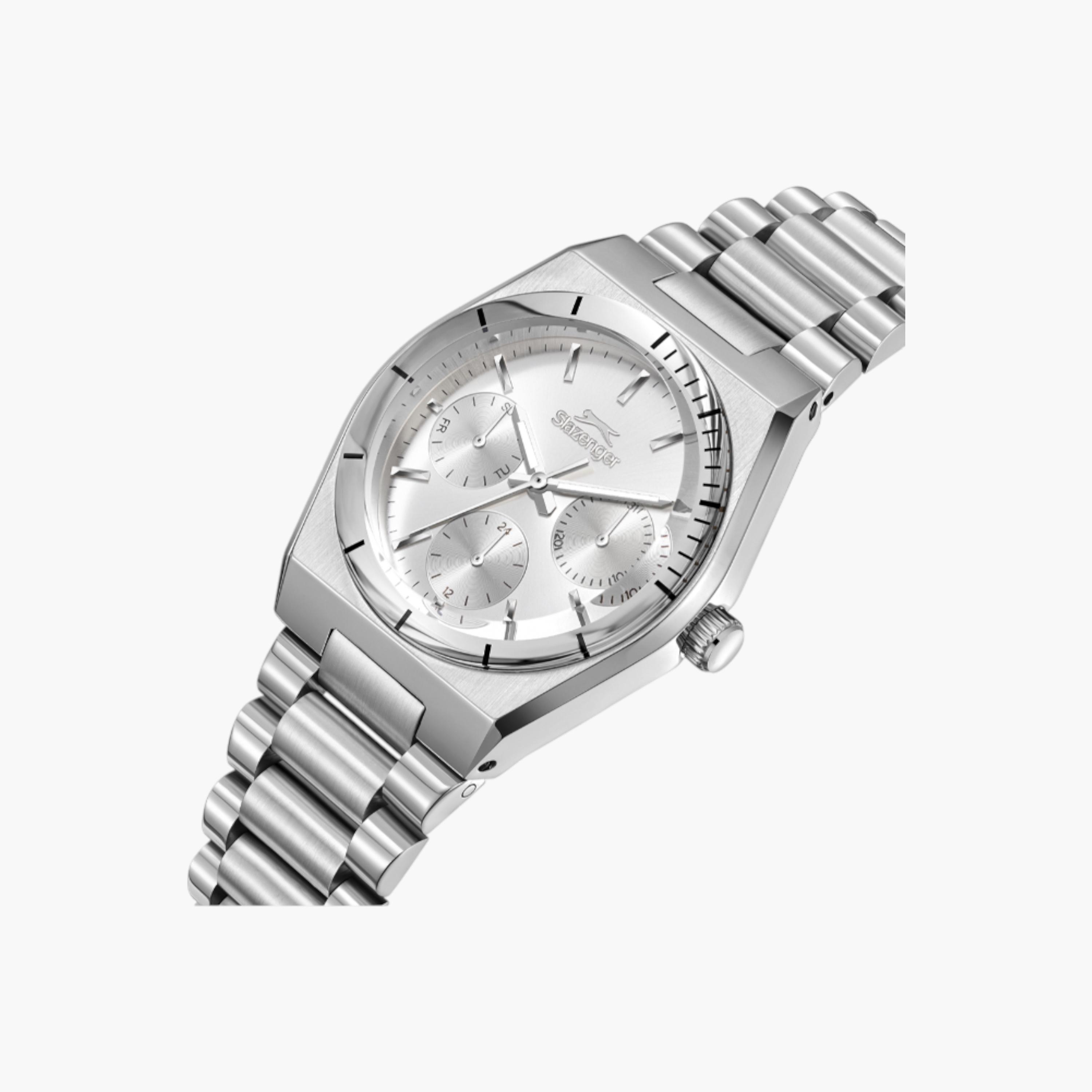 ساعة يد كرونوغراف فضية للنساء من سليزنغر SL.9.2467.4.01-women-watchesandjewellery-watches-image-5