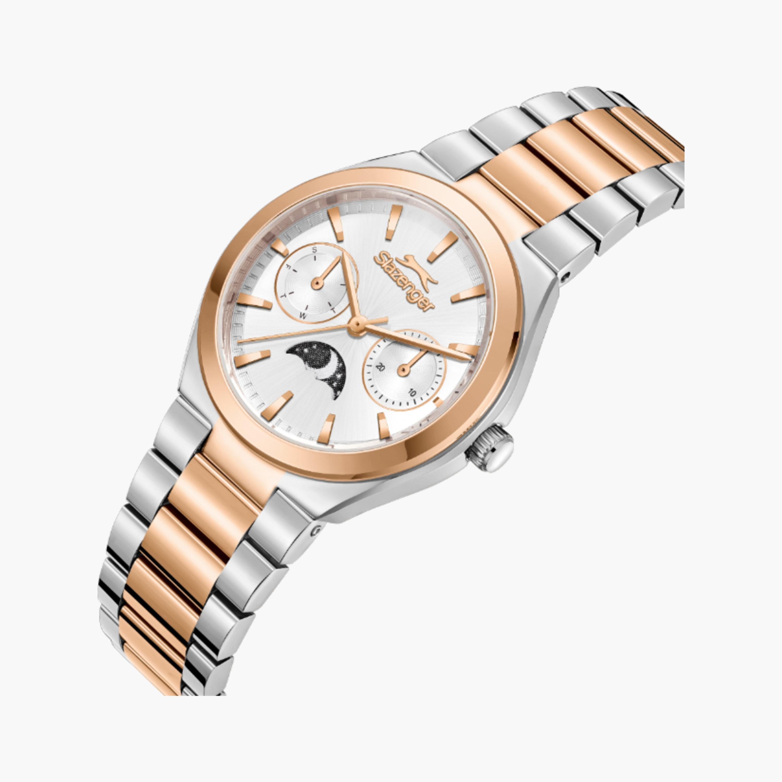 Slazenger Women Silver and Rose Gold Analog Wristwatch - SL.9.2468.4.04-women-watchesandjewellery-watches-image-2