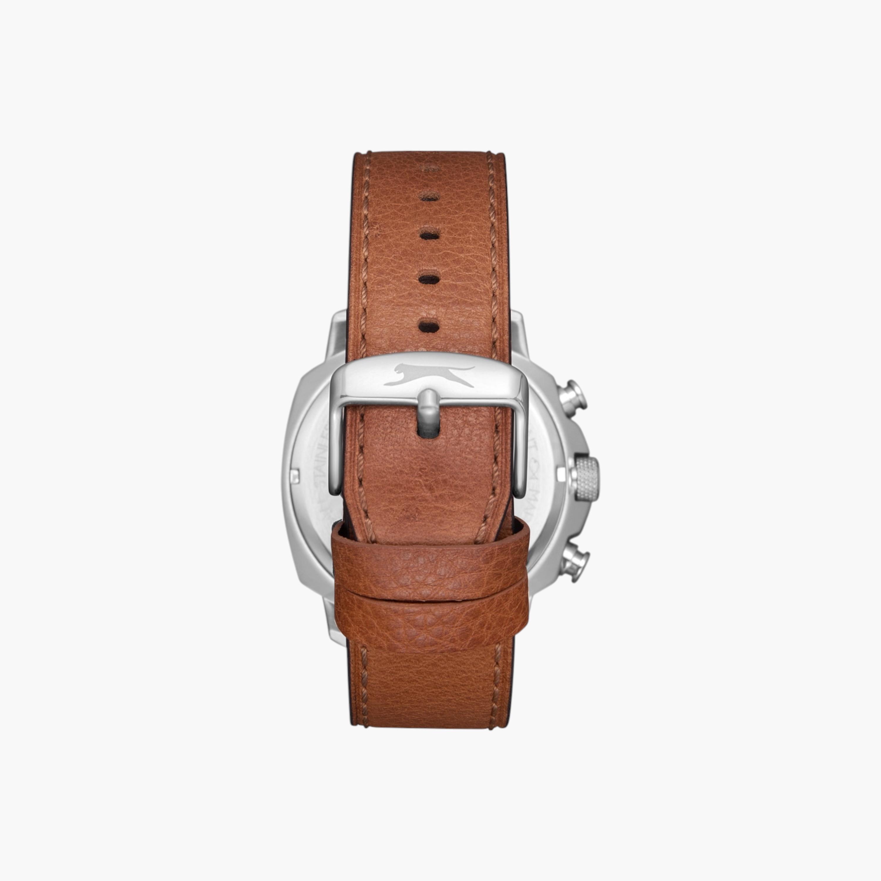Slazenger Chronograph Green Dial Leather Strap-men-watchesandjewellery-watches-image-4