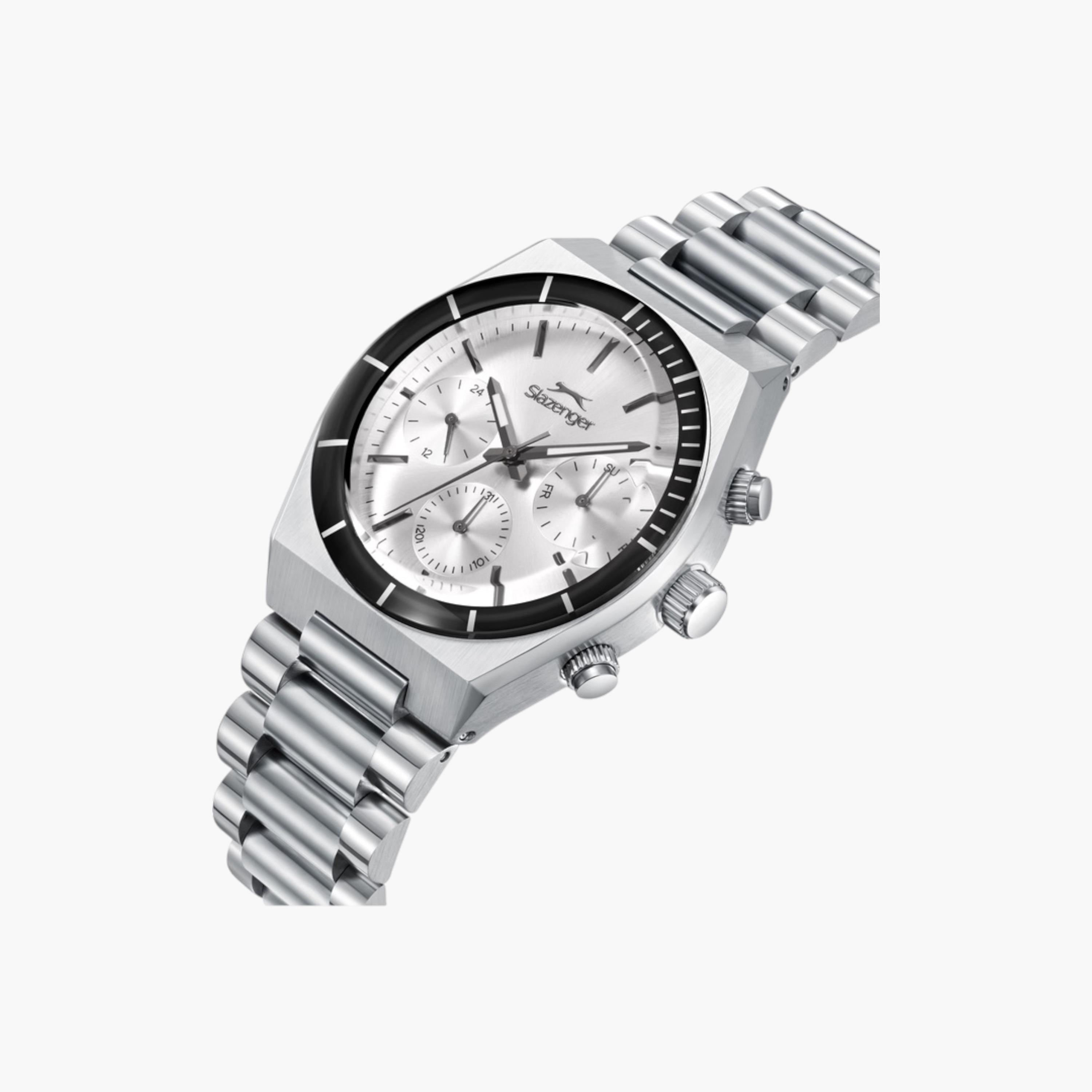Slazenger Chronograph Silver Dial Metal Watch - SL.9.2484.2.01-men-watchesandjewellery-watches-image-2