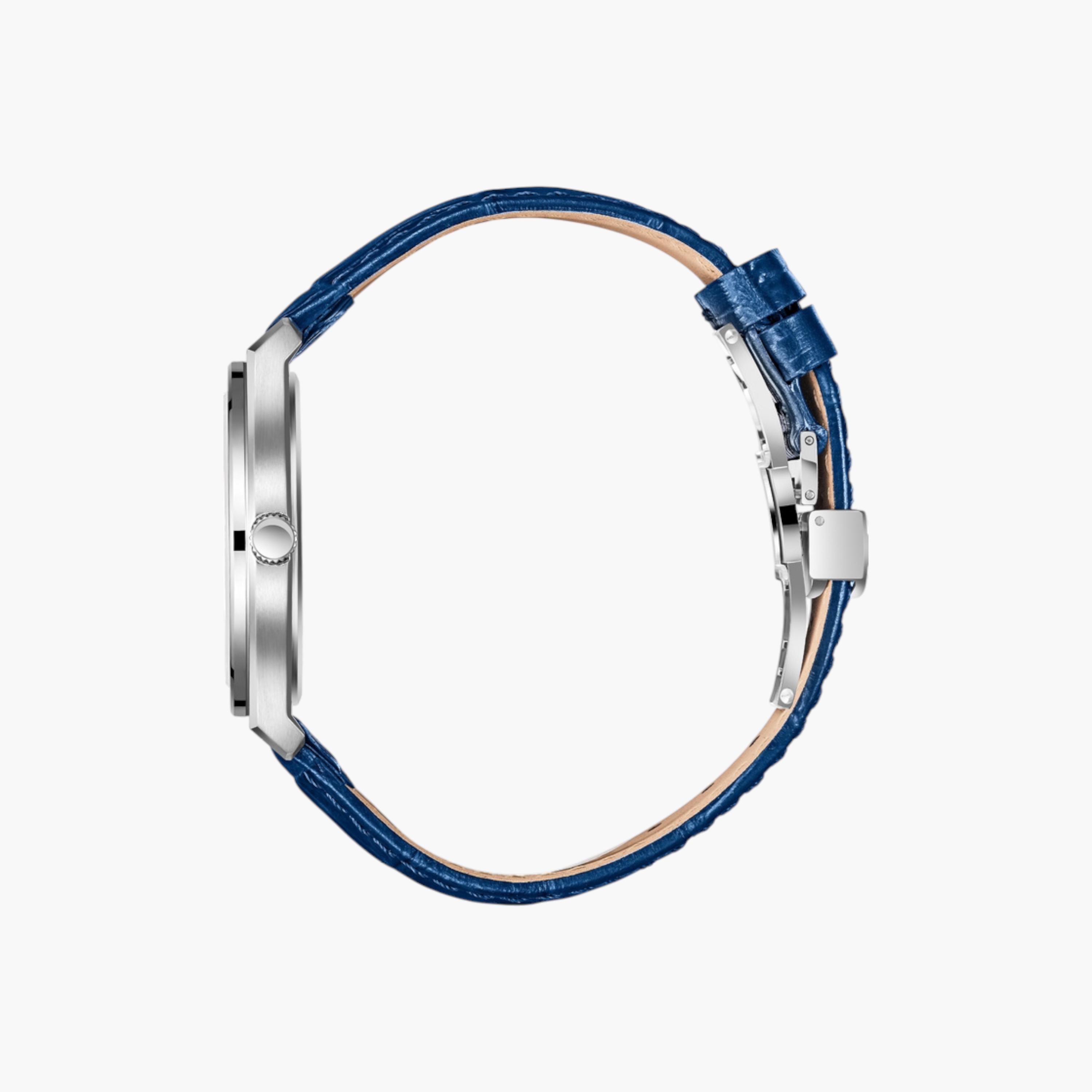 Slazenger Analog Blue Dial Leather Watch-men-watchesandjewellery-watches-image-3