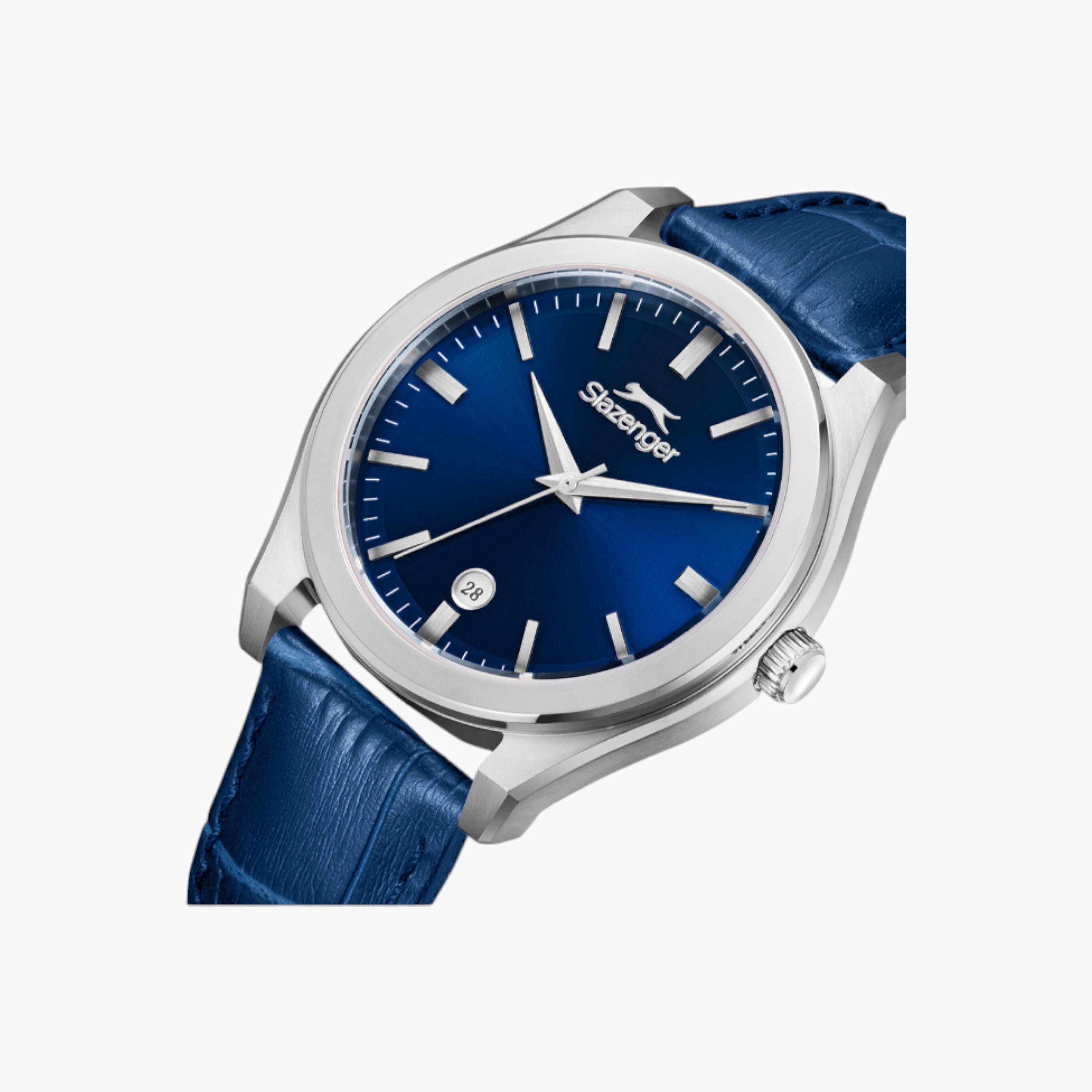 Slazenger Analog Blue Dial Leather Watch-men-watchesandjewellery-watches-image-5