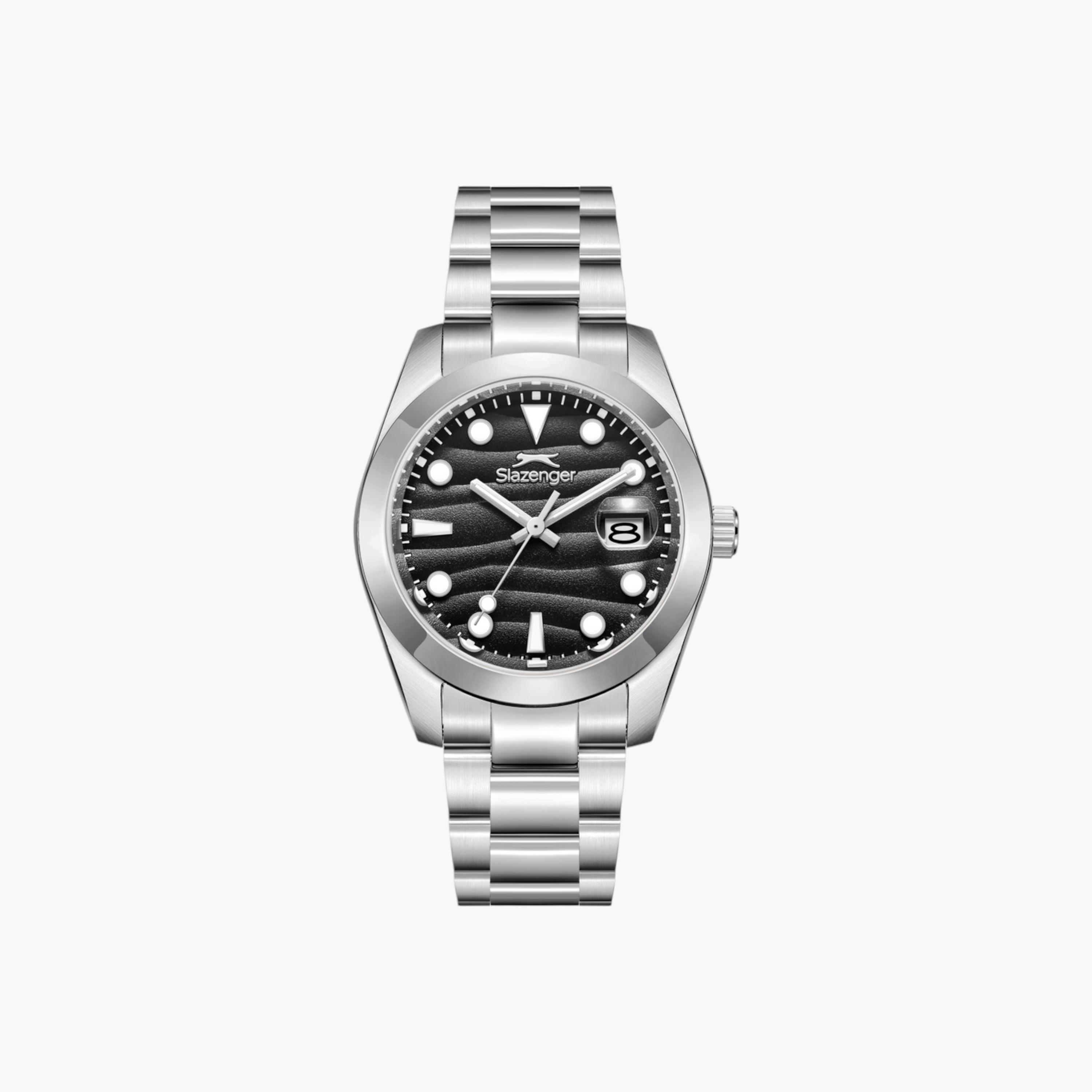Slazenger Analog Black Dial Metal Watch-men-watchesandjewellery-watches-image-1