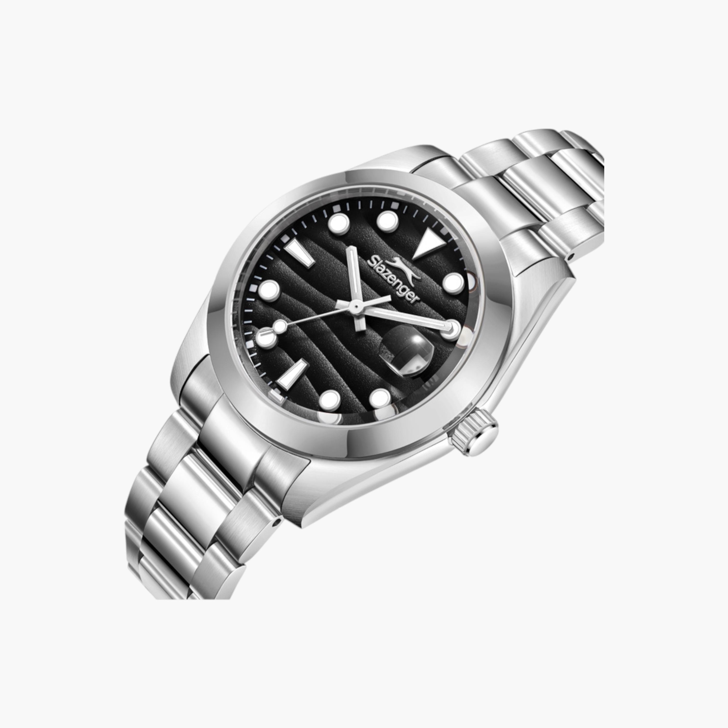 Slazenger Analog Black Dial Metal Watch-men-watchesandjewellery-watches-image-2