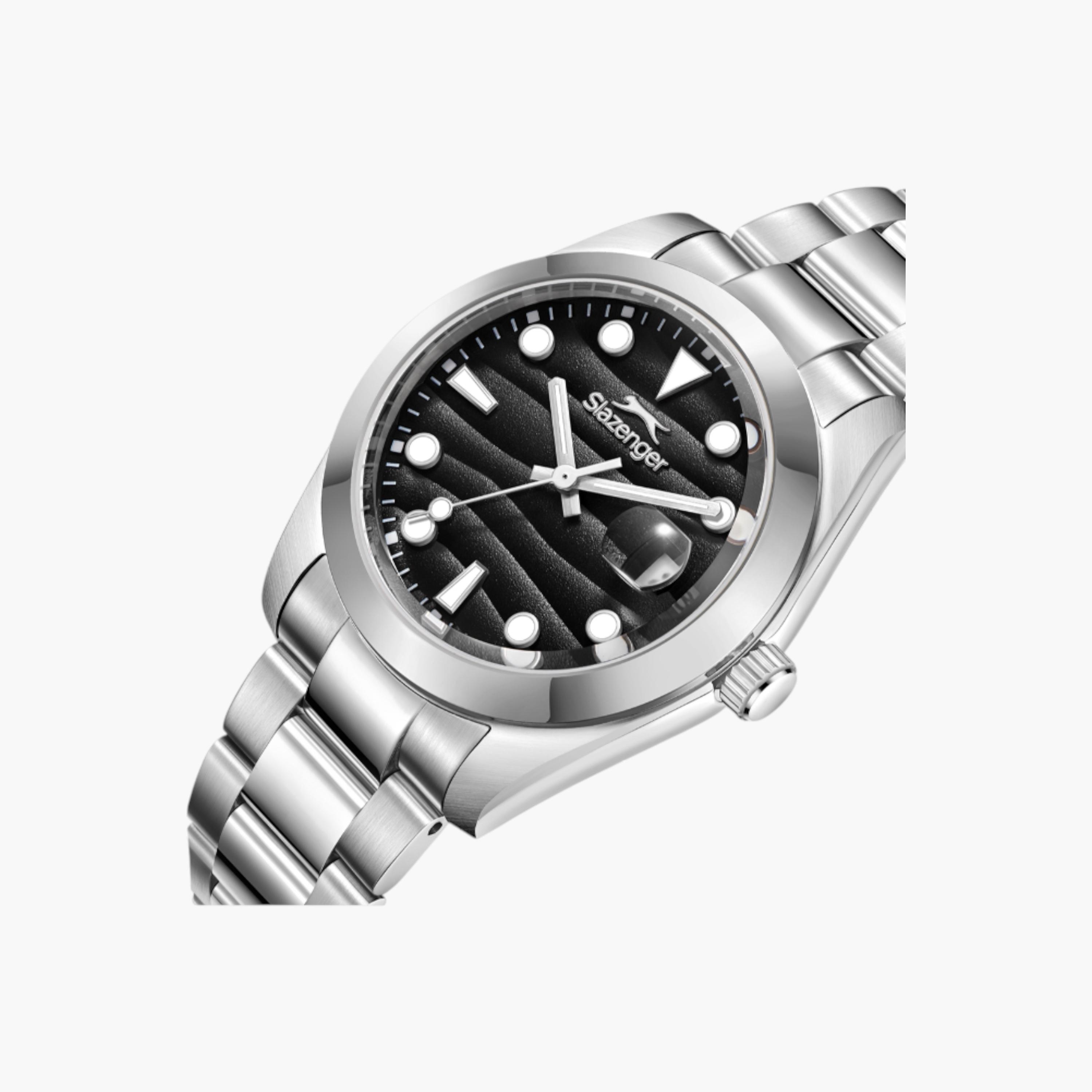 Slazenger Analog Black Dial Metal Watch-men-watchesandjewellery-watches-image-5