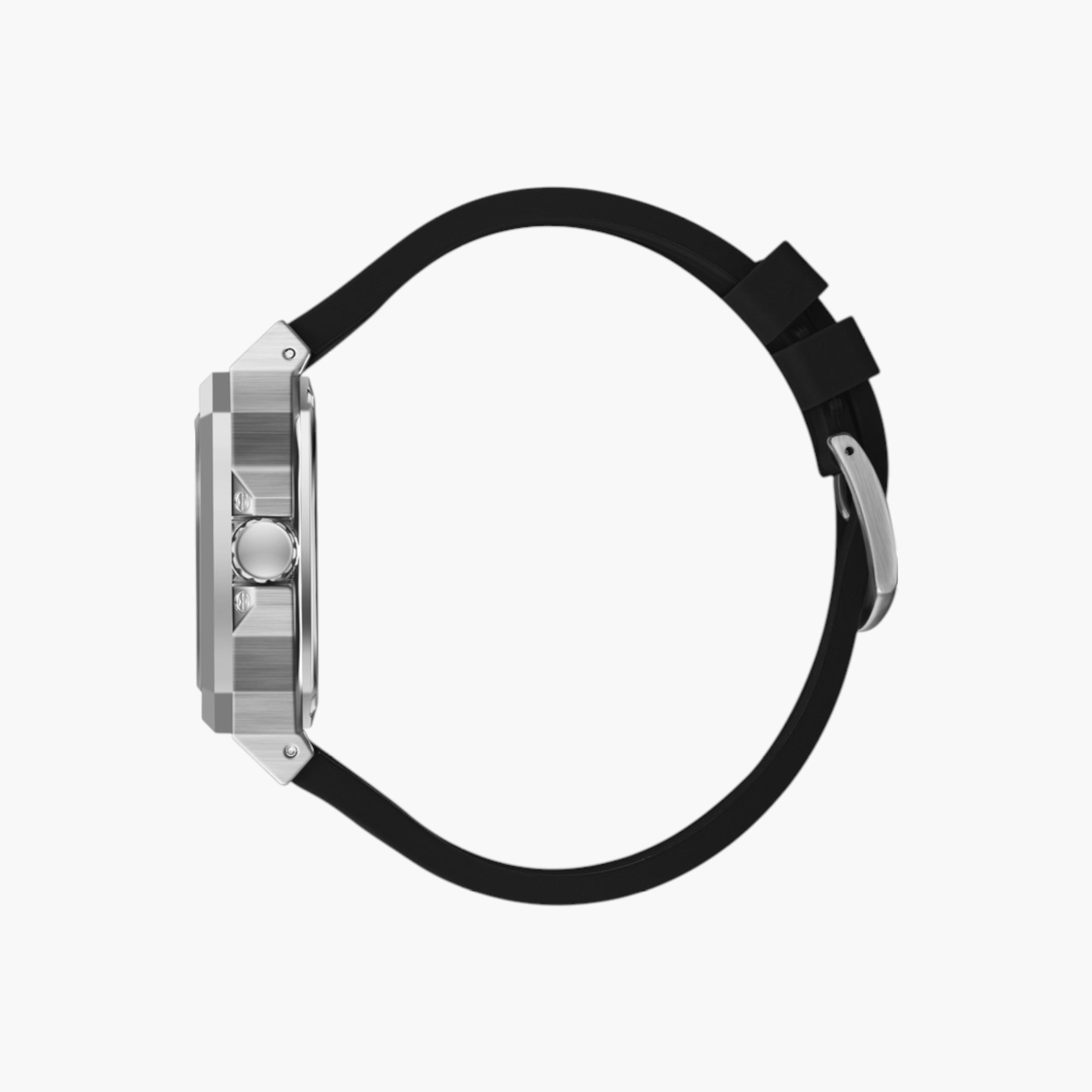 Slazenger Automatic Black Dial Silicone Wrist Watch-men-watchesandjewellery-watches-image-3