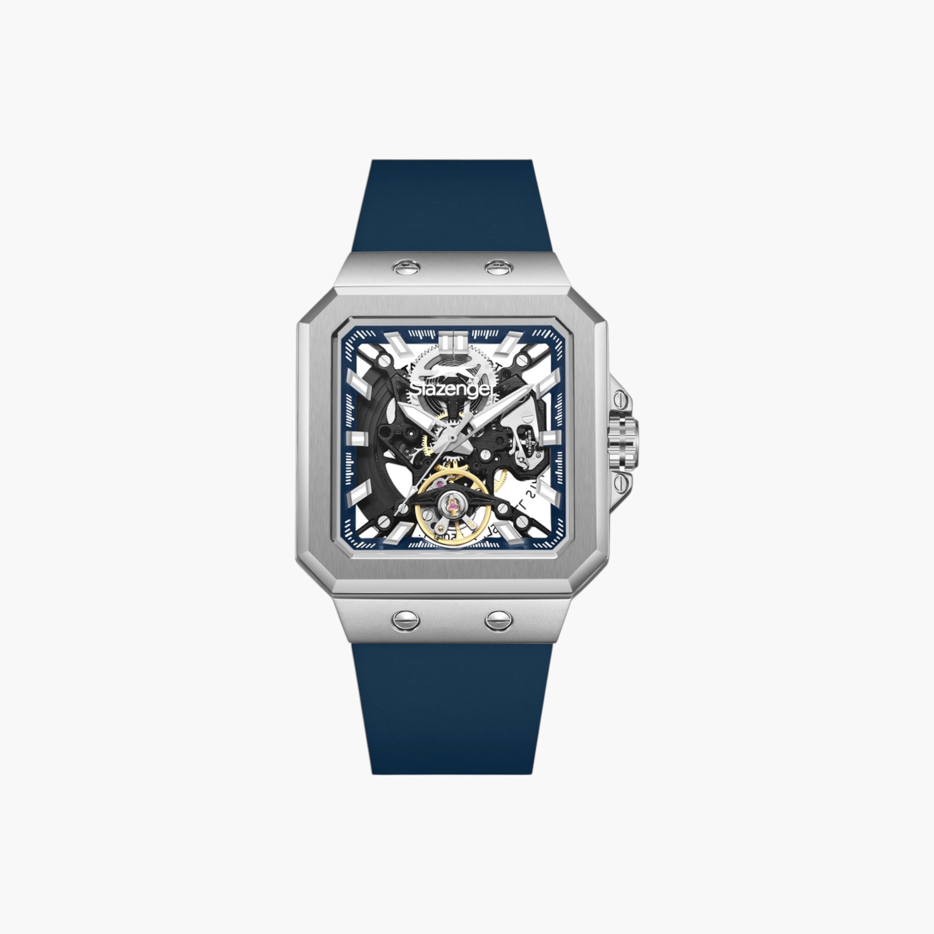 Slazenger Analog Blue Dial Silicone Watch-men-watchesandjewellery-watches-image-1