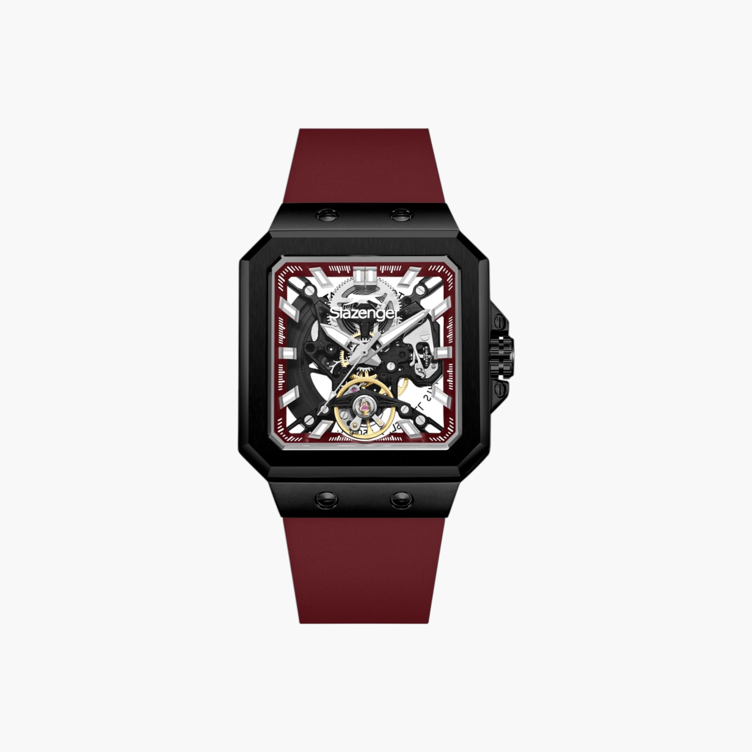 Slazenger Automatic Red Dial Silicone Watch-men-watchesandjewellery-watches-image-1