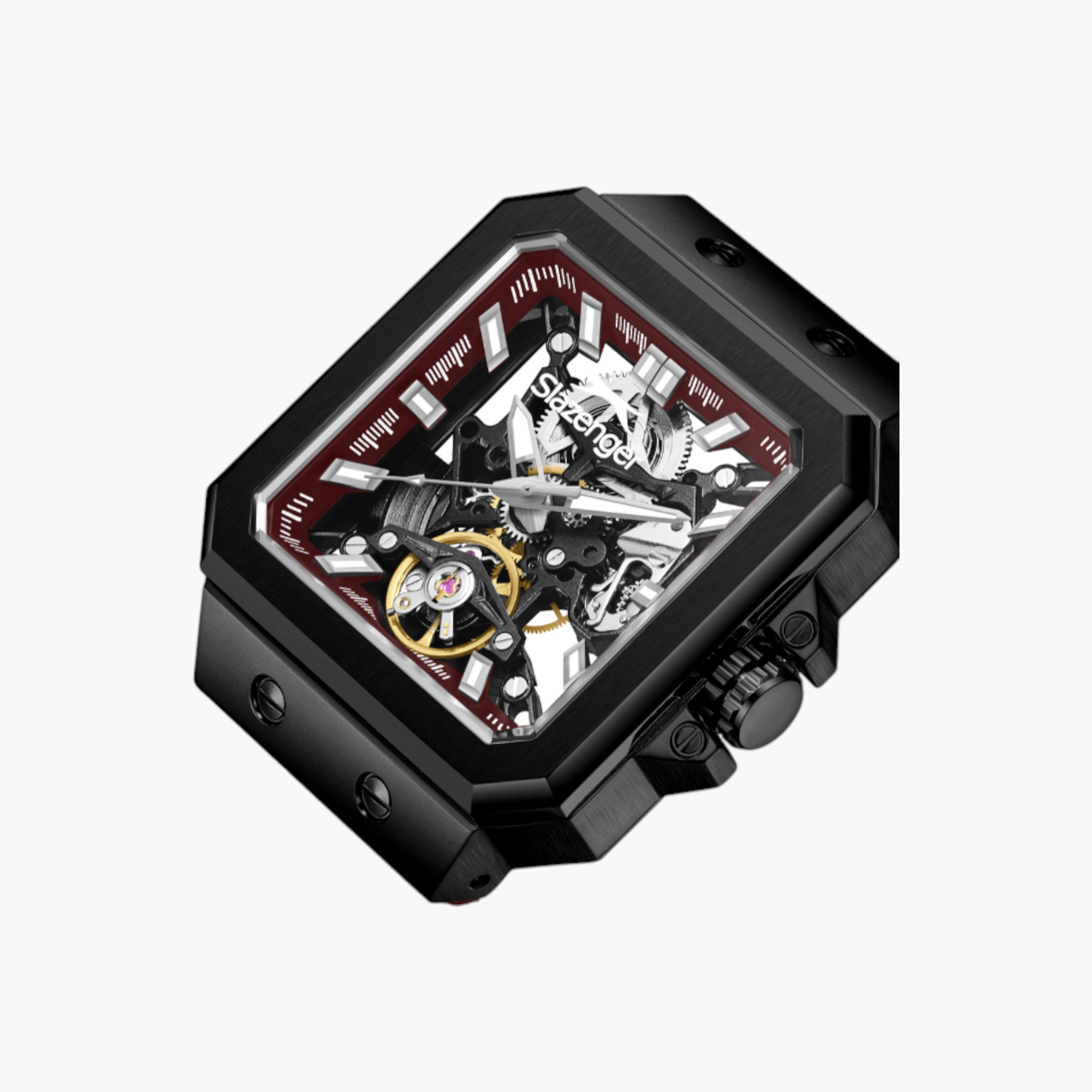 Slazenger Automatic Red Dial Silicone Watch-men-watchesandjewellery-watches-image-5