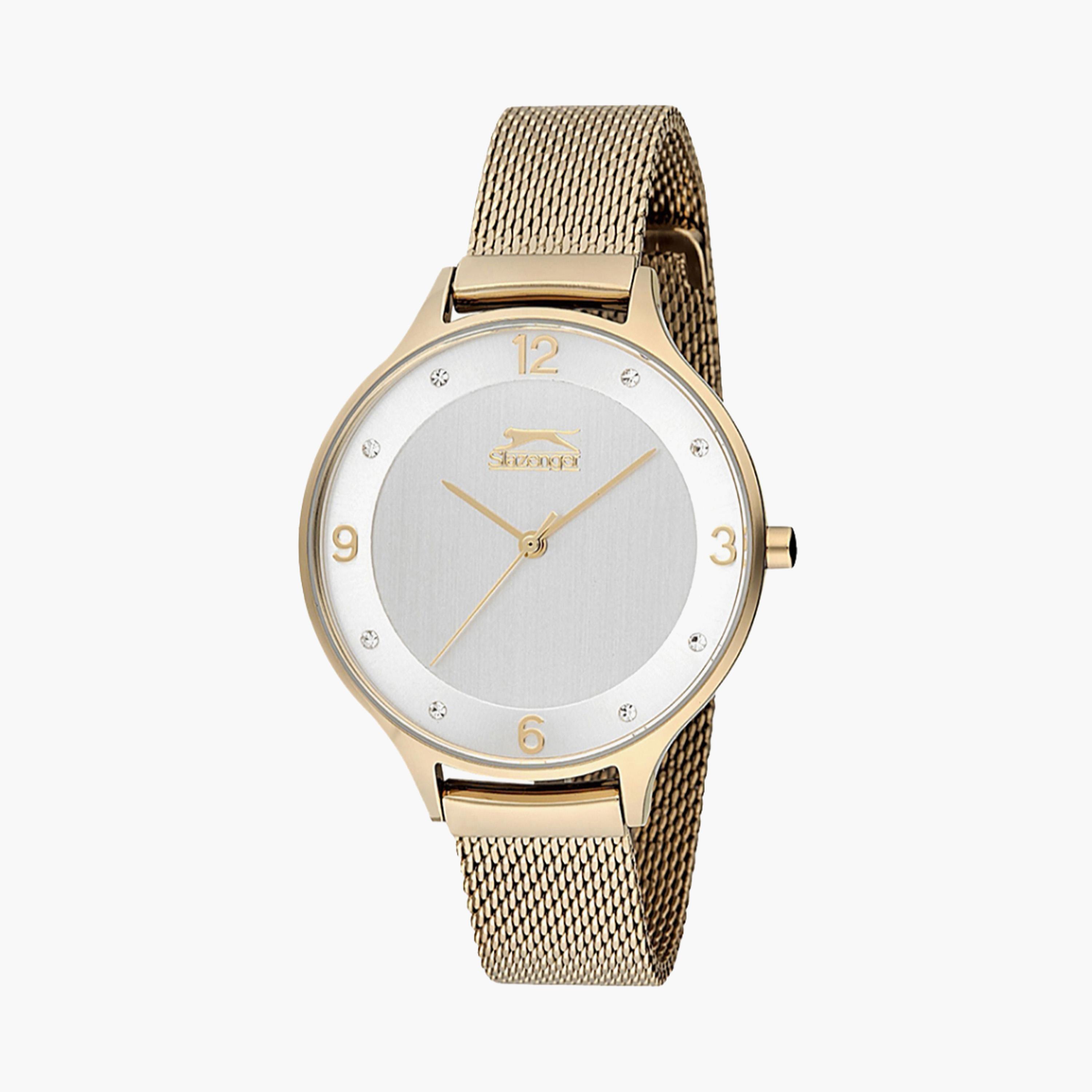 ساعة يد أنالوج بلون ذهبي للنساء من سليزينغر SL.9.6126.3.01-women-watchesandjewellery-watches-image-1