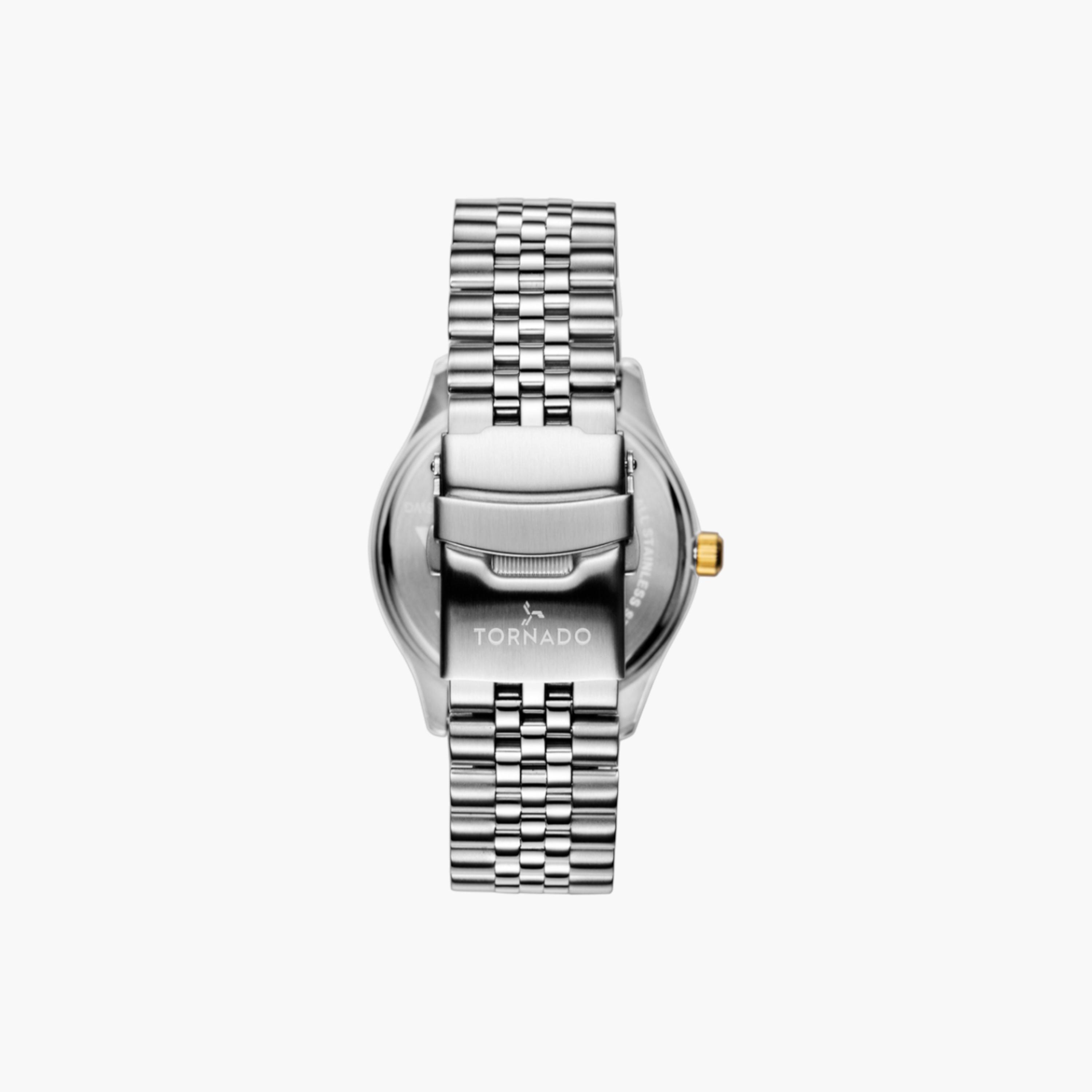 Tornado Analog White Dial Stainless Steel Watch-men-watchesandjewellery-watches-image-3