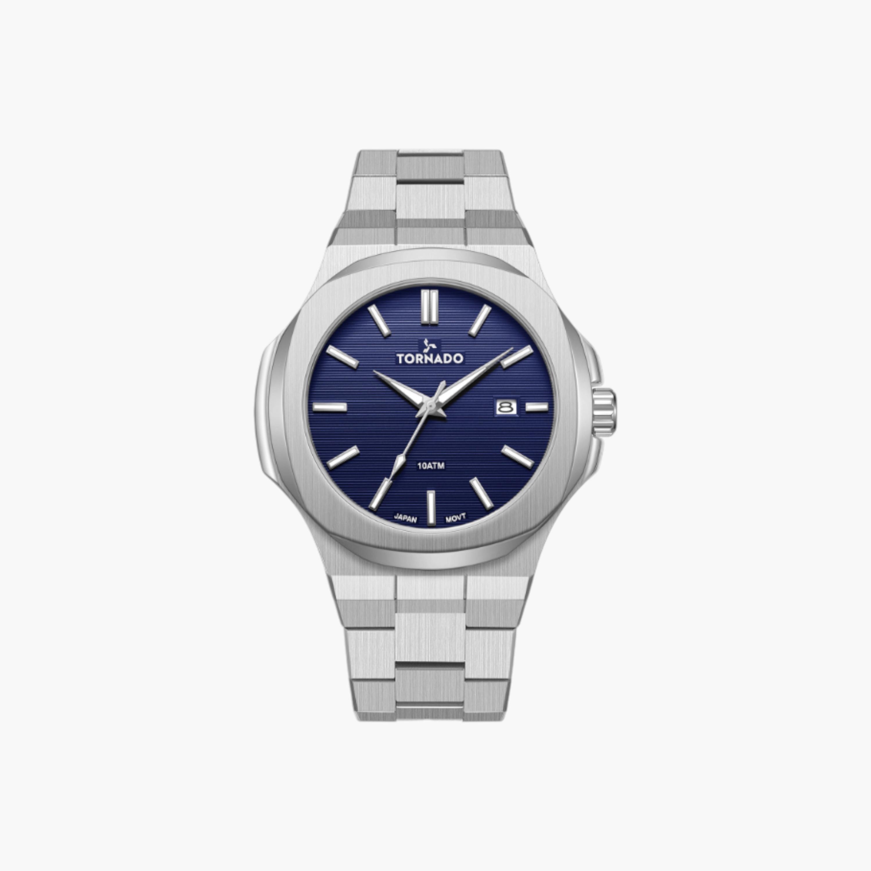 Tornado Analog Blue Dial Stainless Steel Watch-men-watchesandjewellery-watches-image-1