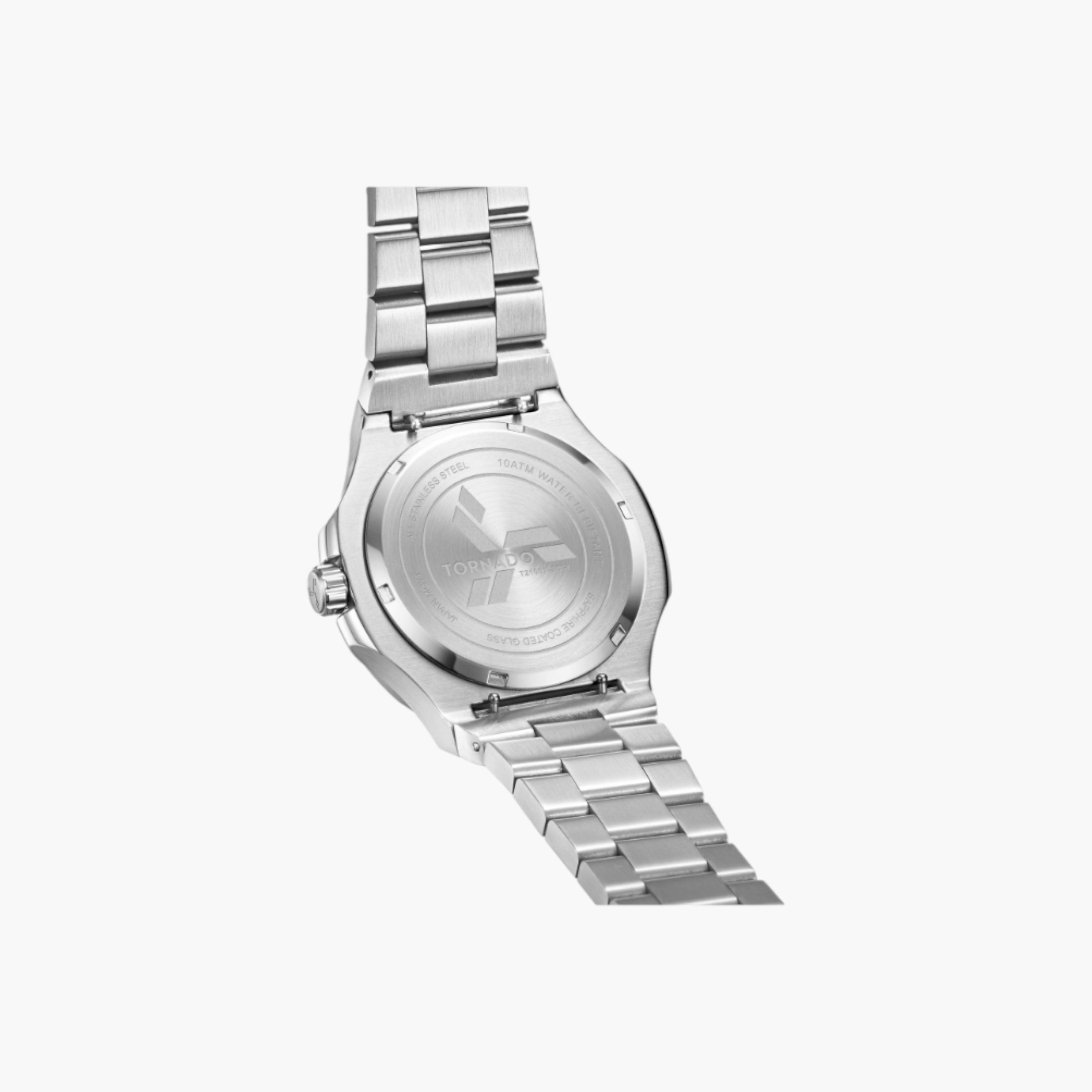 Tornado Analog Blue Dial Stainless Steel Watch-men-watchesandjewellery-watches-image-4