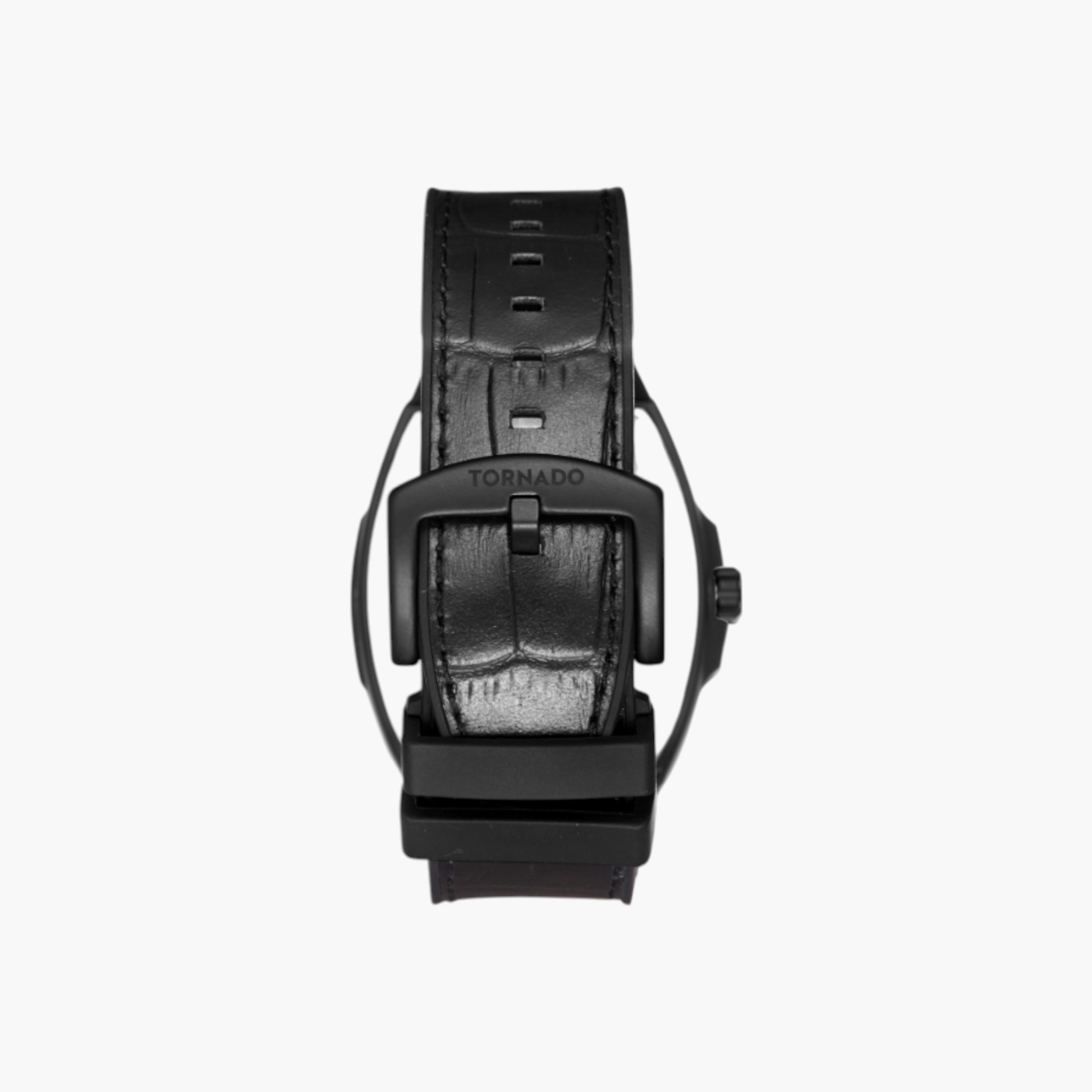Tornado Analog Black Dial Leather Watch-men-watchesandjewellery-watches-image-3