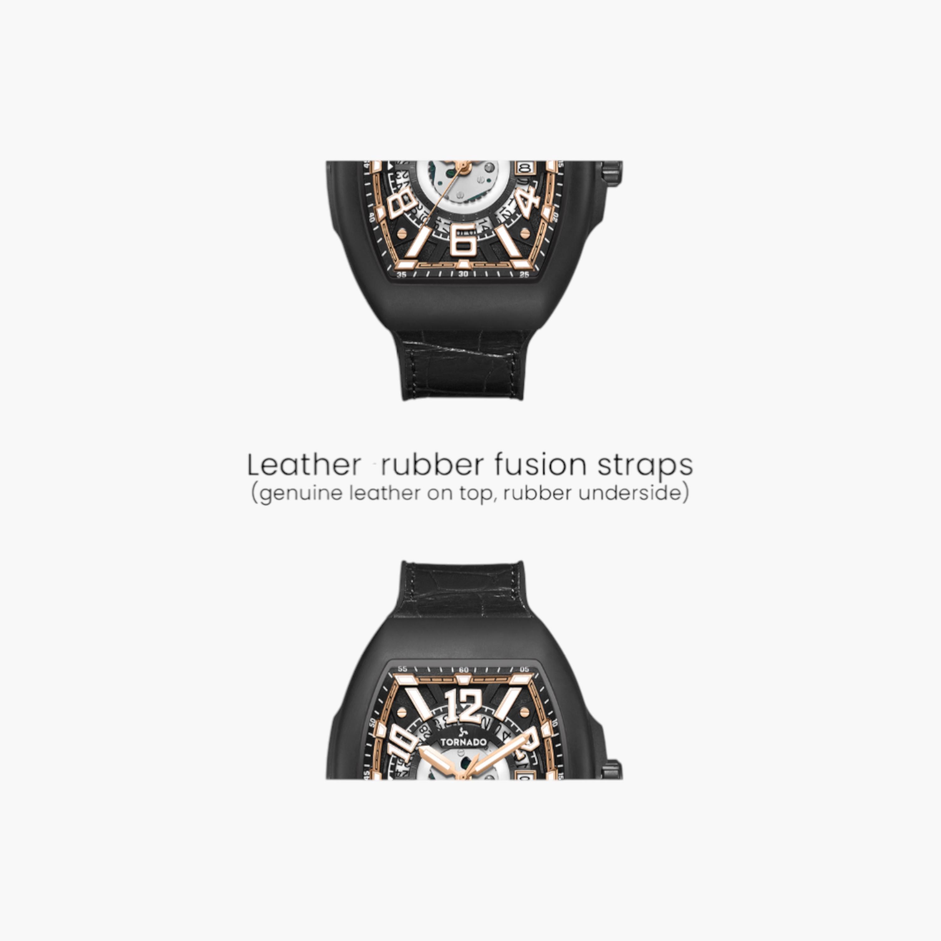 Tornado Analog Black Dial Leather Watch-men-watchesandjewellery-watches-image-5