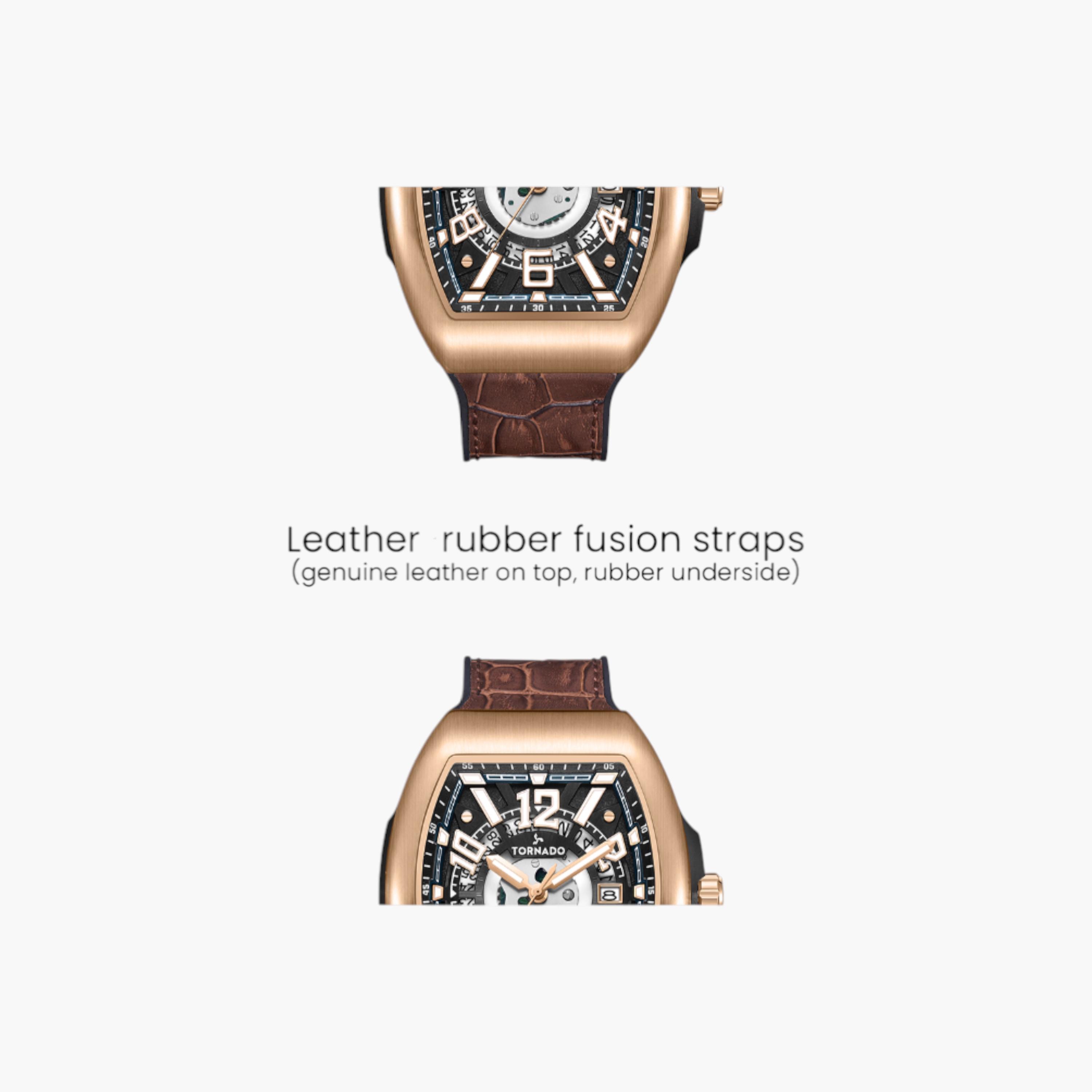 Tornado Analog Black Dial Leather Watch-men-watchesandjewellery-watches-image-5