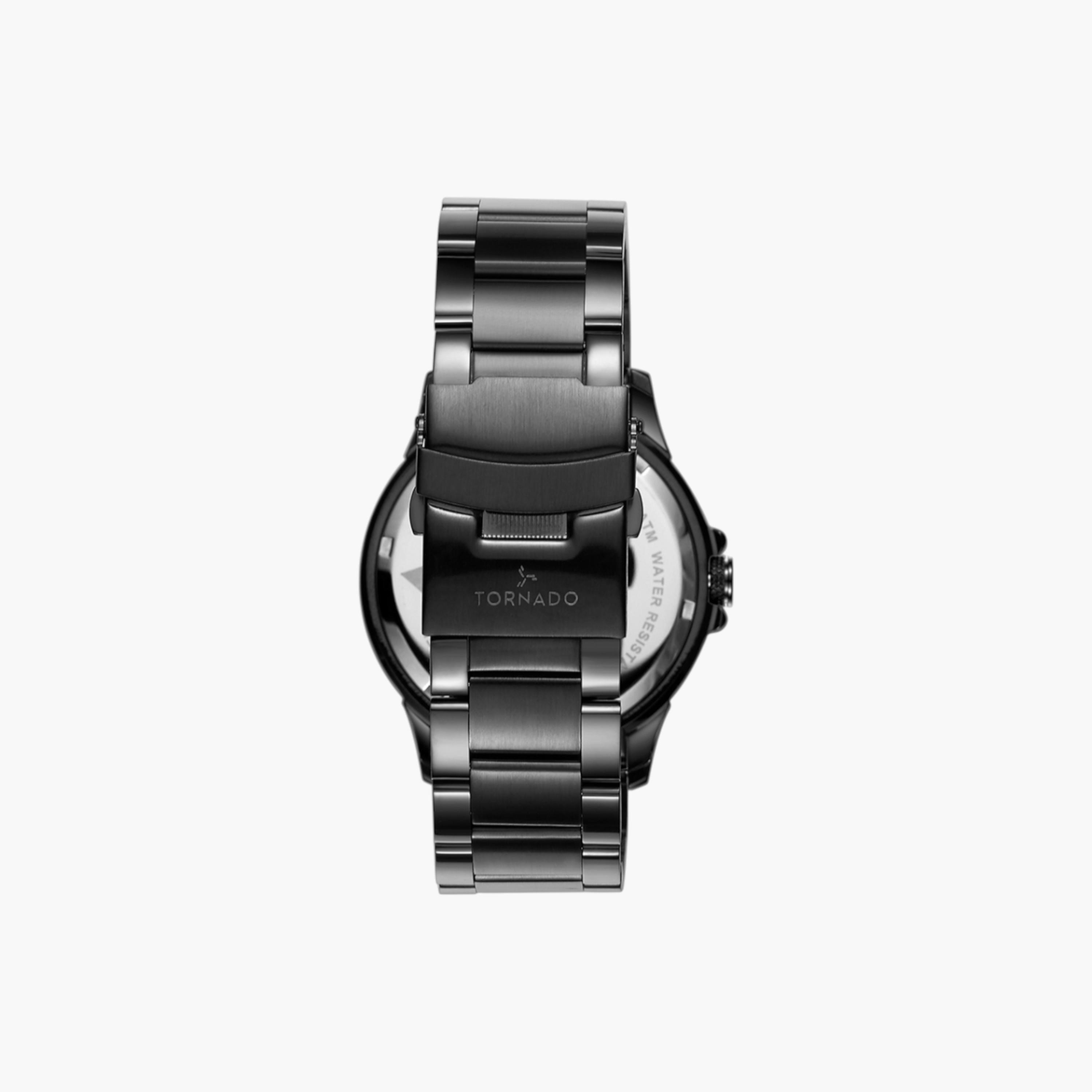 Tornado Chronograph Grey Dial Stainless Steel Wrist Watch-men-watchesandjewellery-watches-image-3