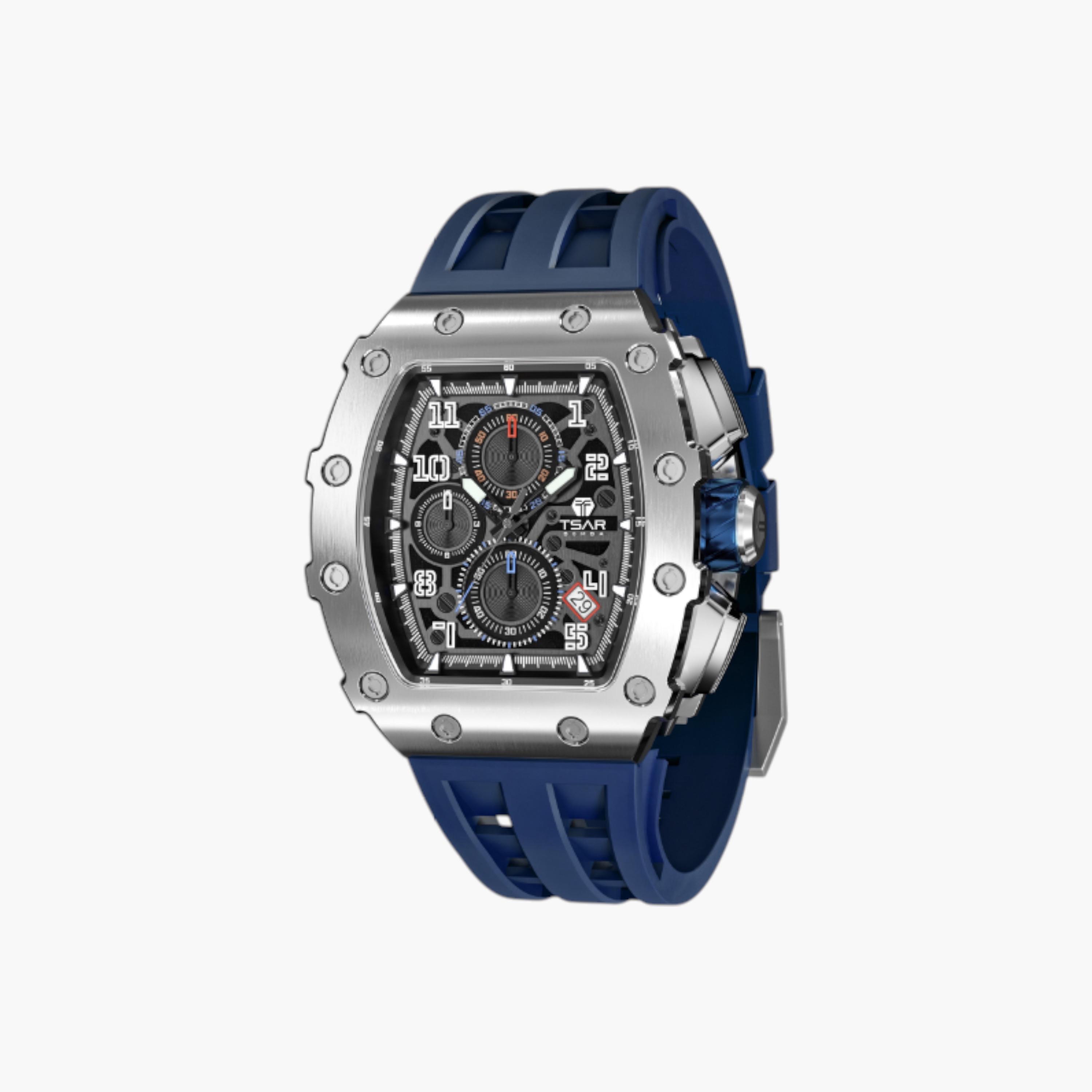 ساعة سيليكون أنالوج مينا أسود من لي كوبر-men-watchesandjewellery-watches-image-2