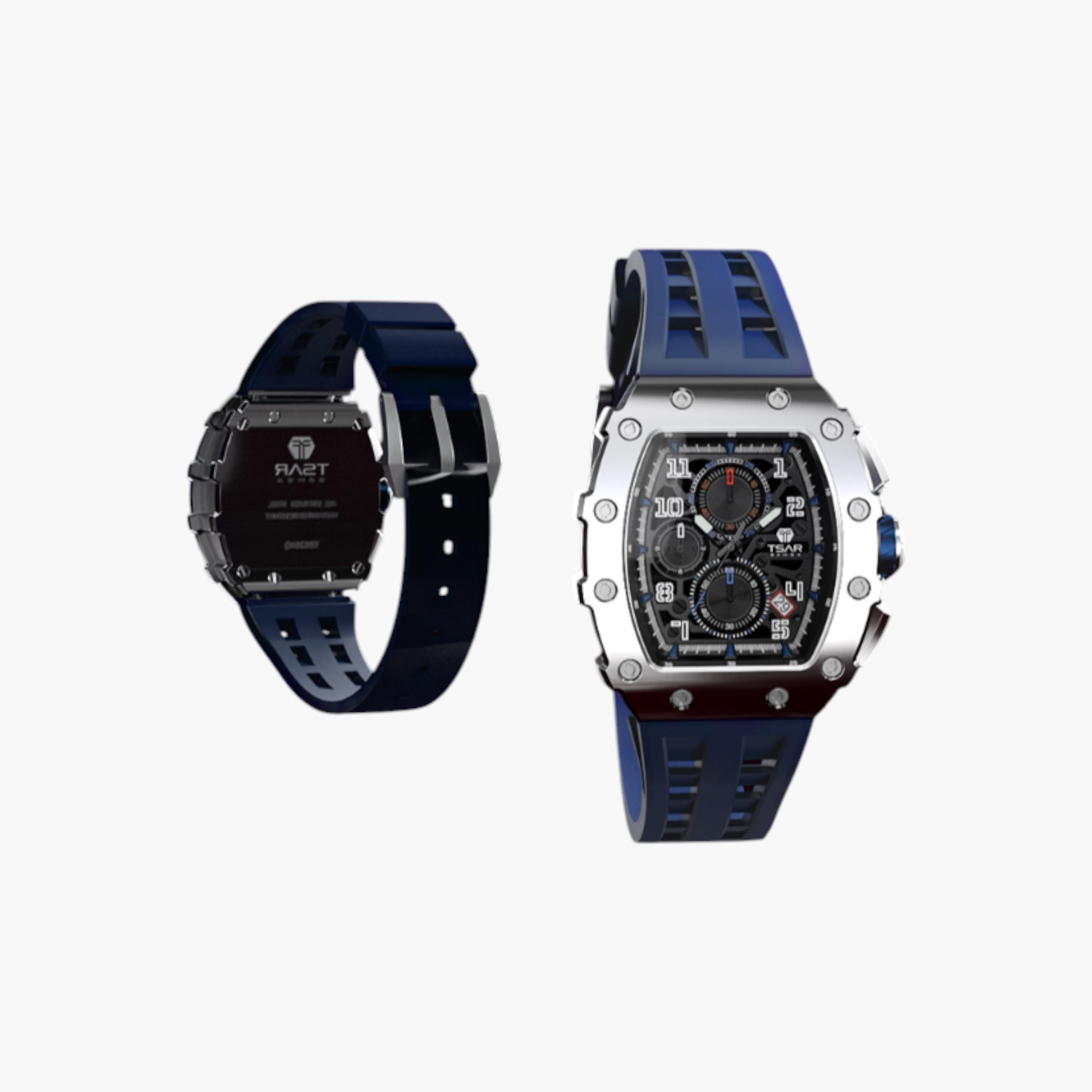 ساعة سيليكون أنالوج مينا أسود من لي كوبر-men-watchesandjewellery-watches-image-5