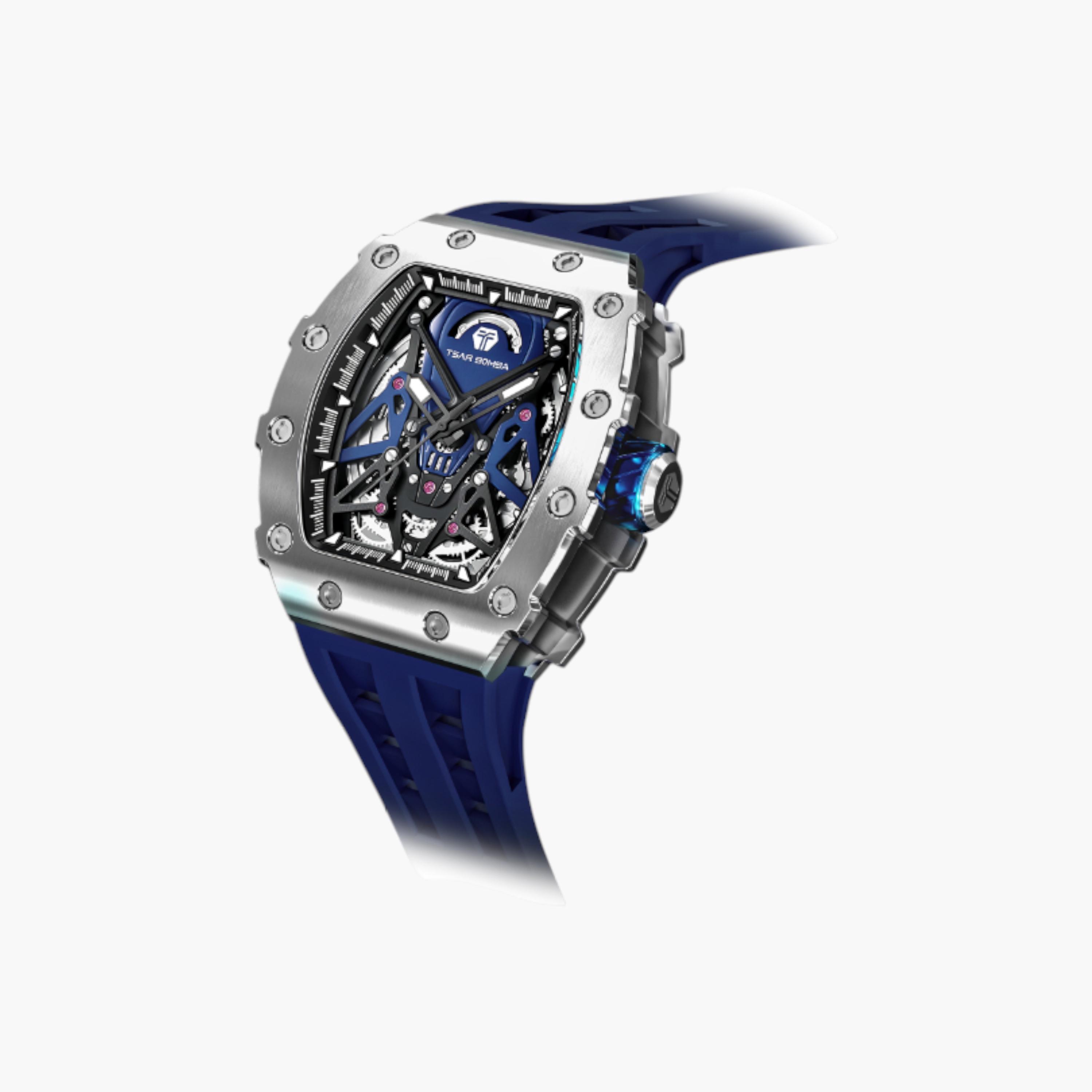 ساعة أوتوماتيكية بقرص أزرق للرجال من تسار بومبا - TB8207A-03-men-watchesandjewellery-watches-image-2