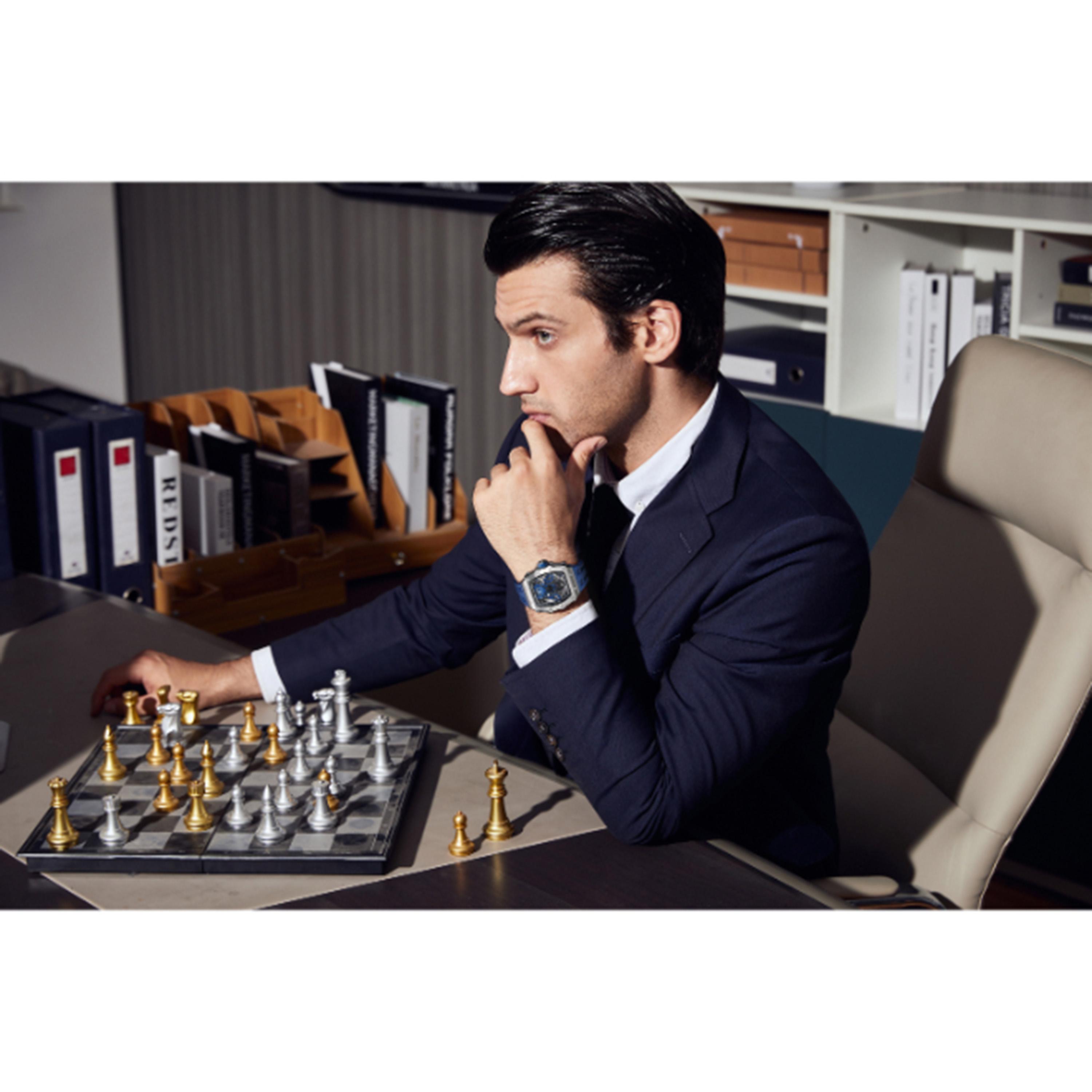 ساعة أوتوماتيكية بقرص أزرق للرجال من تسار بومبا - TB8207A-03-men-watchesandjewellery-watches-image-4