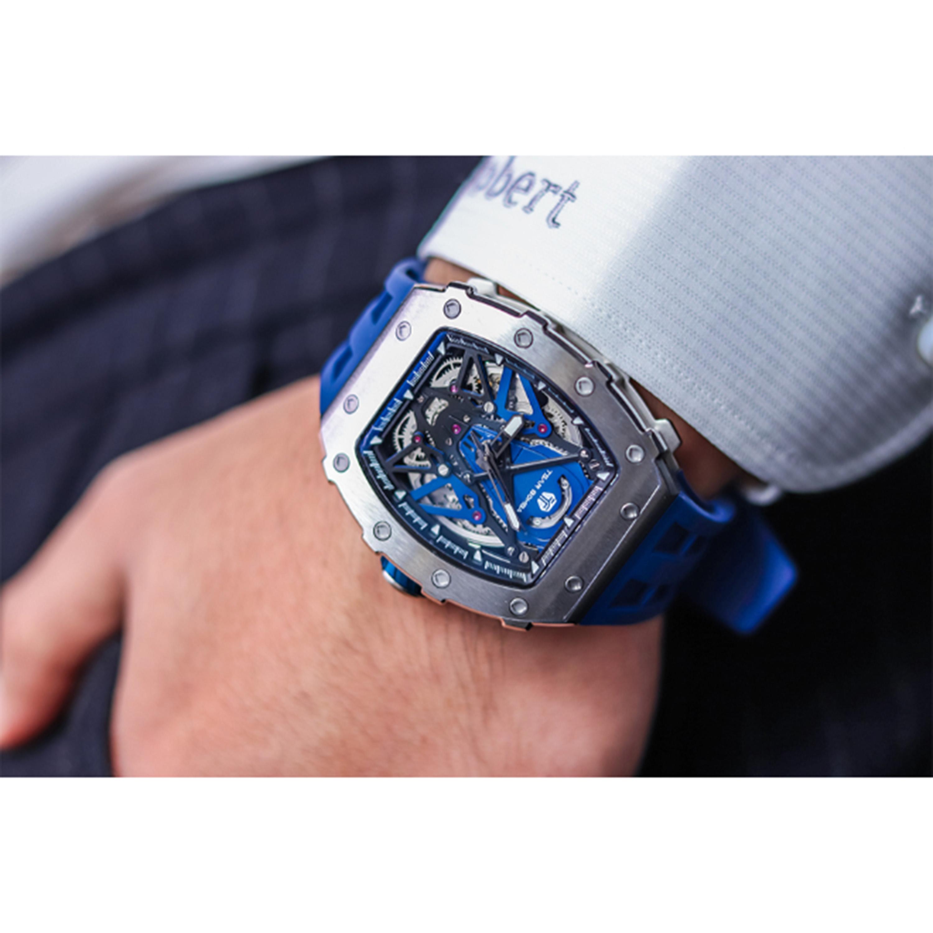 ساعة أوتوماتيكية بقرص أزرق للرجال من تسار بومبا - TB8207A-03-men-watchesandjewellery-watches-image-5