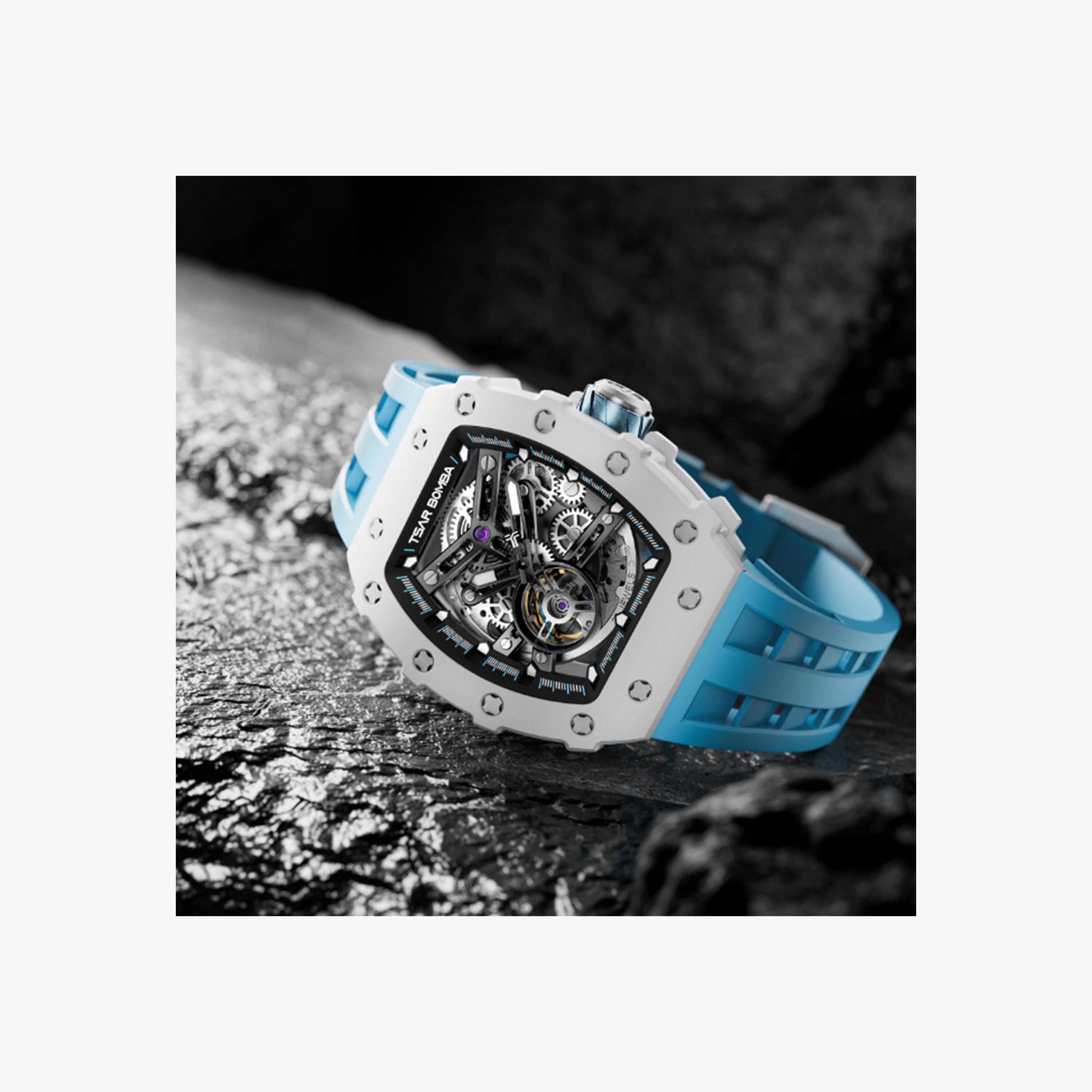 TSAR BOMBA Men's Automatic Black Dial Watch - TB8208C-06-men-watchesandjewellery-watches-image-5