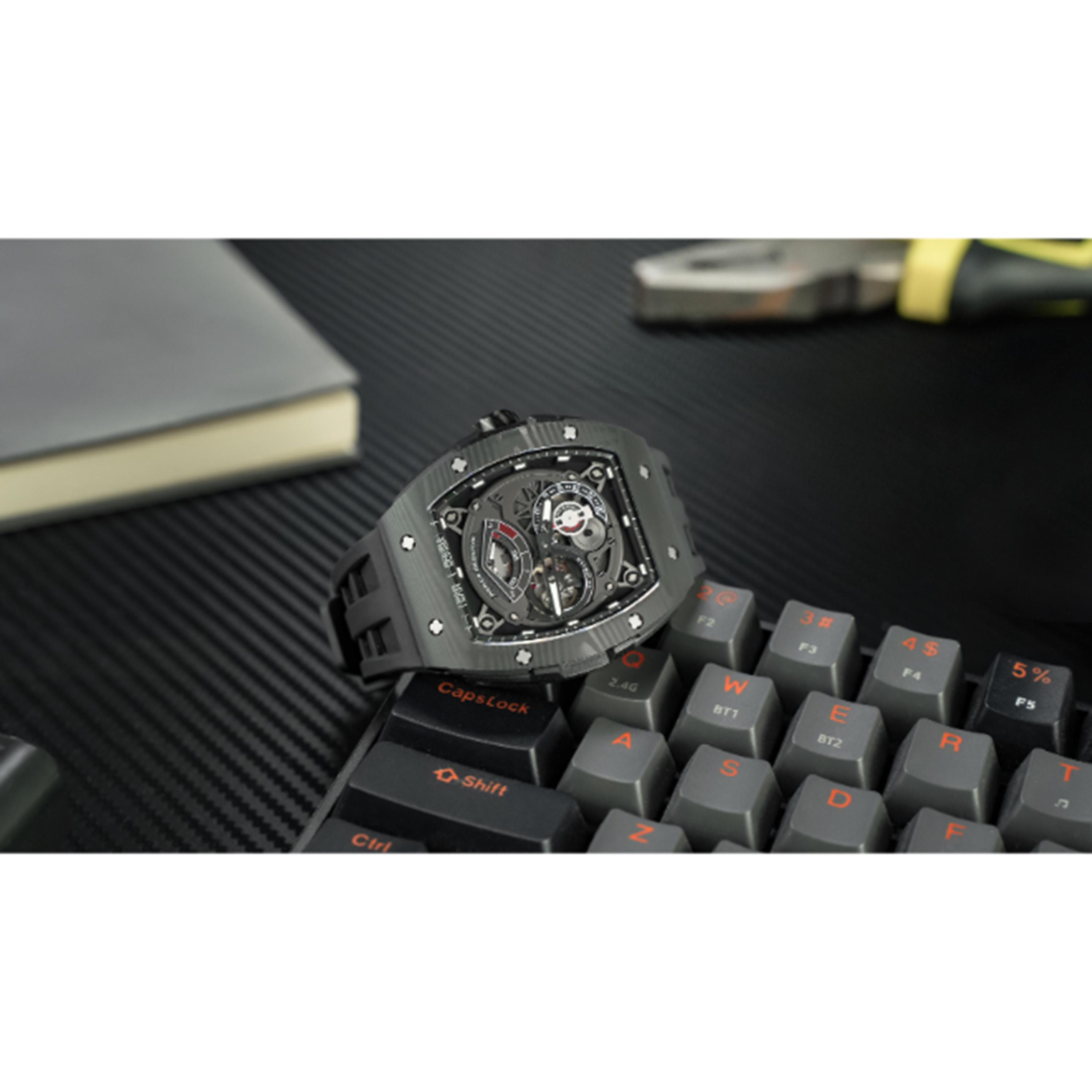 ساعة أوتوماتيك بميناء أسود للرجال من تسار بومبا - TB8210CF-01-men-watchesandjewellery-watches-image-5