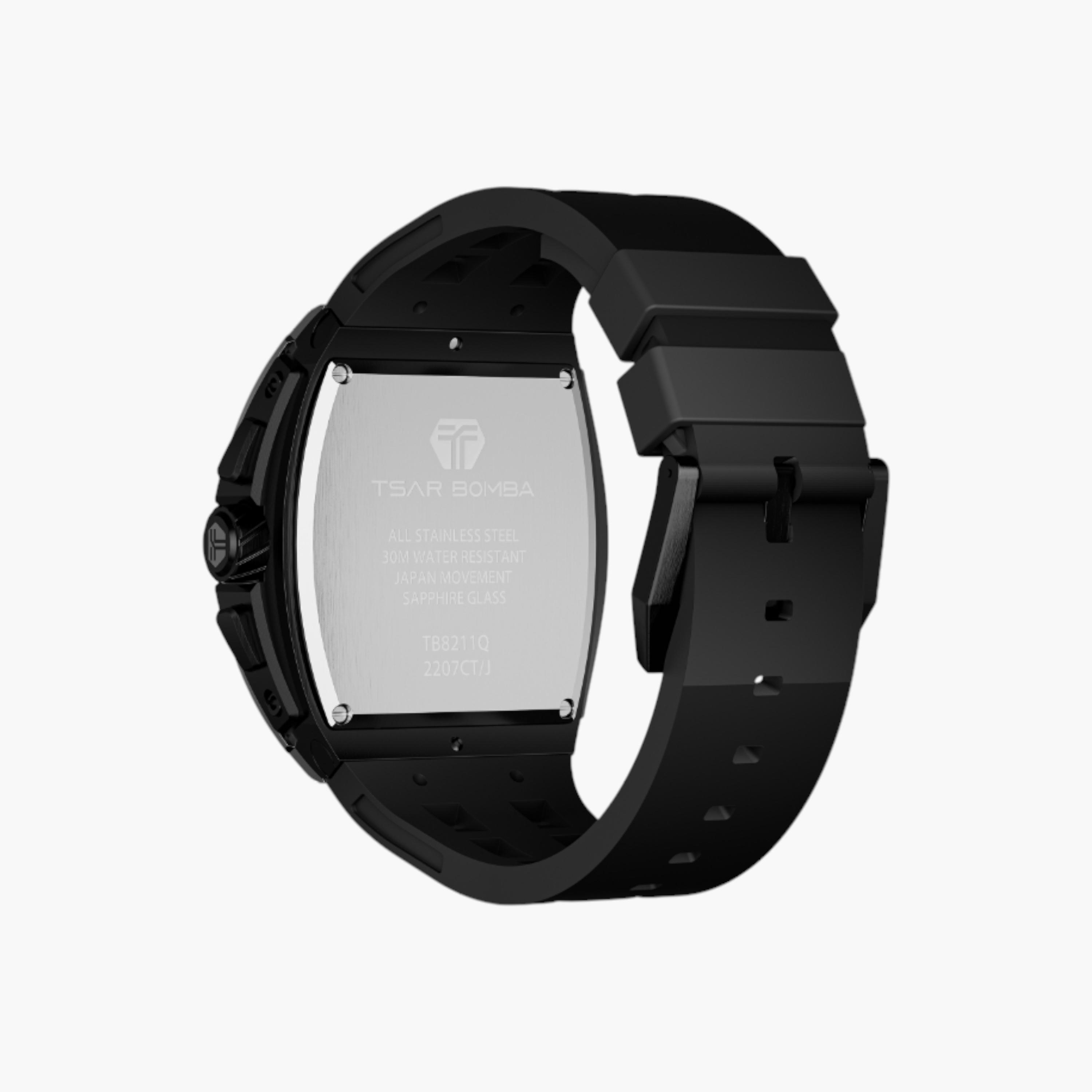TSAR BOMBA Men's Analog Black Dial Watch - TB8211Q-04-men-watchesandjewellery-watches-image-4