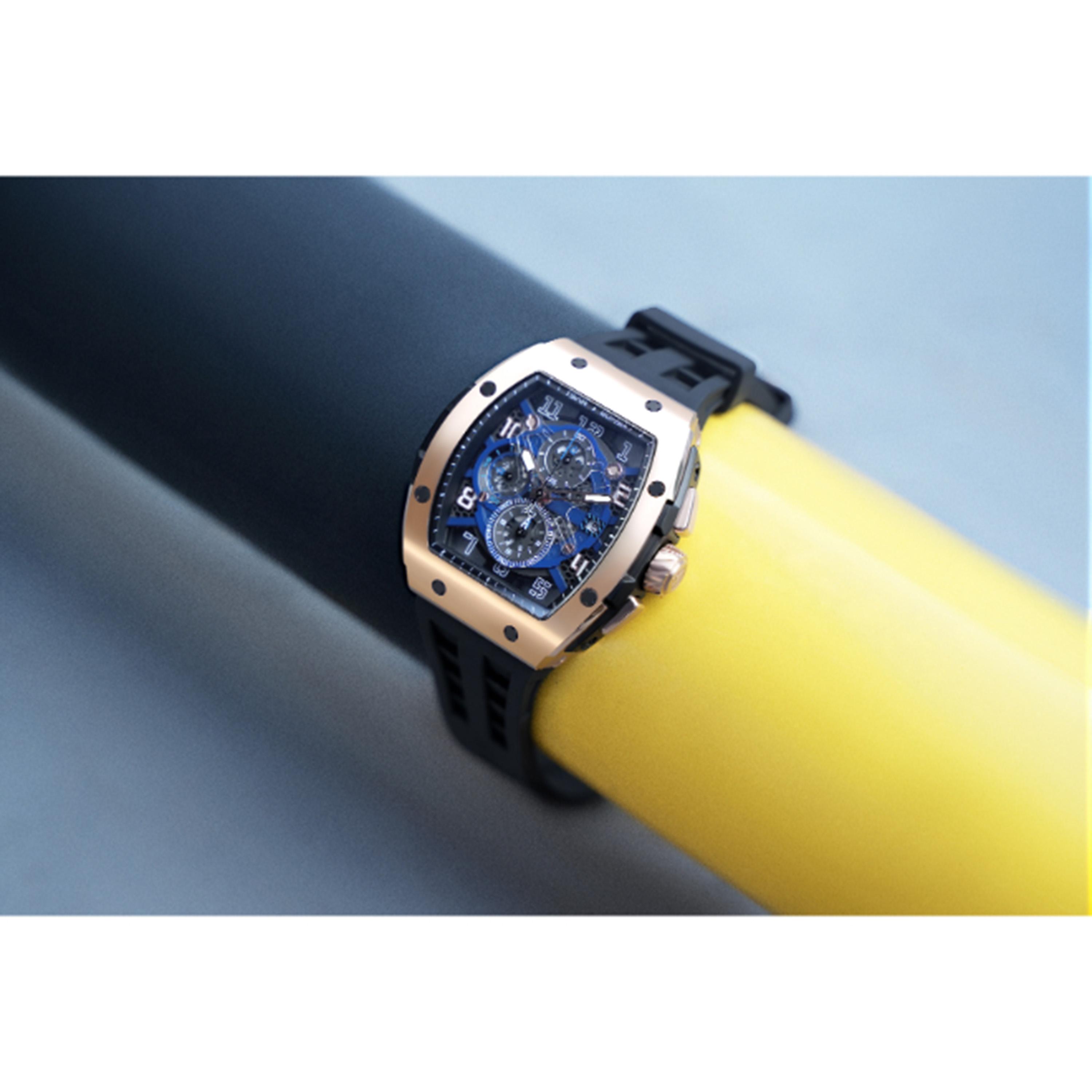 TSAR BOMBA Men's Analog Blue Dial Watch - TB8211Q-05-men-watchesandjewellery-watches-image-3