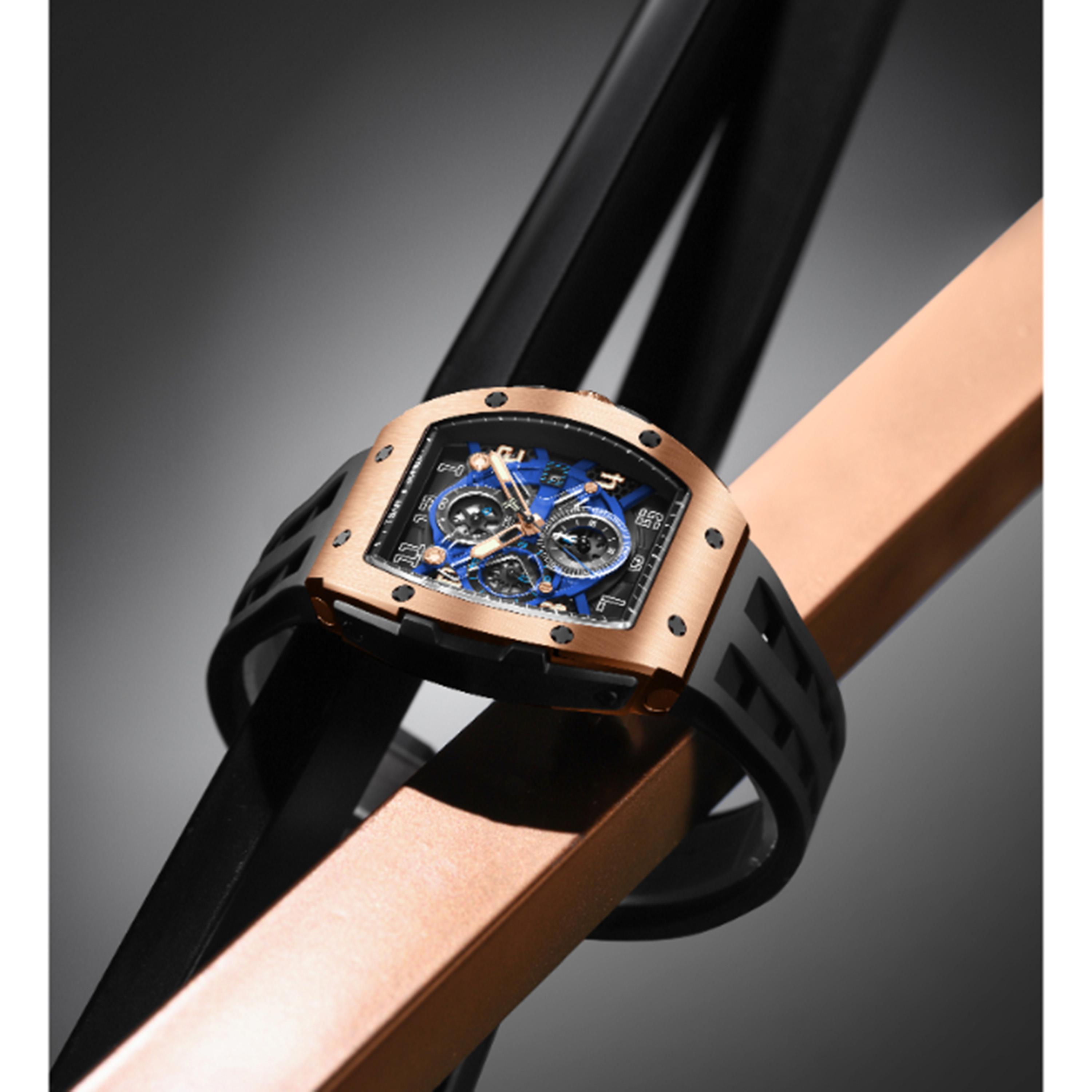 TSAR BOMBA Men's Analog Blue Dial Watch - TB8211Q-05-men-watchesandjewellery-watches-image-4