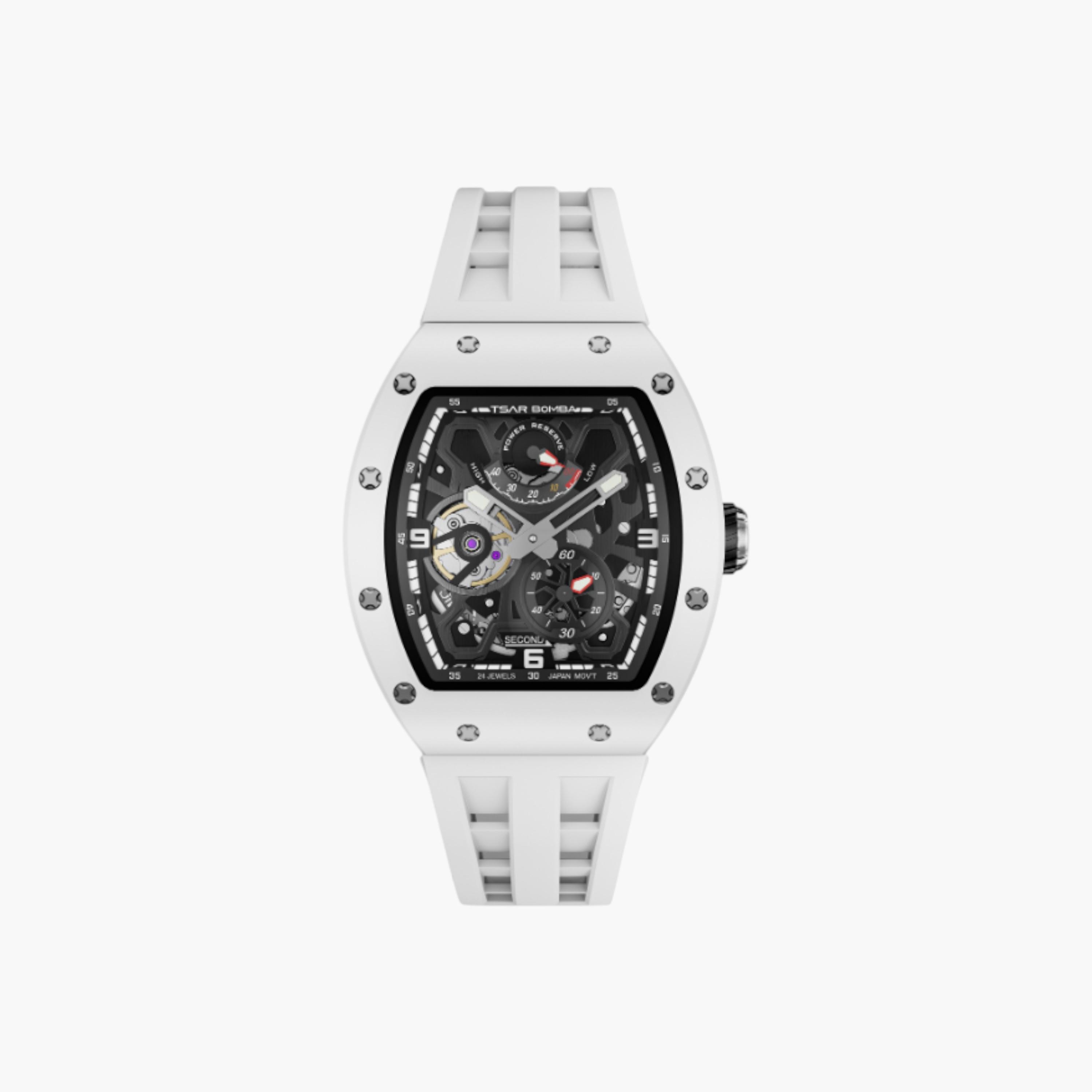 ساعة أوتوماتيكية بقرص أسود للرجال من تسار بومبا - TB8212CII-01-men-watchesandjewellery-watches-image-1