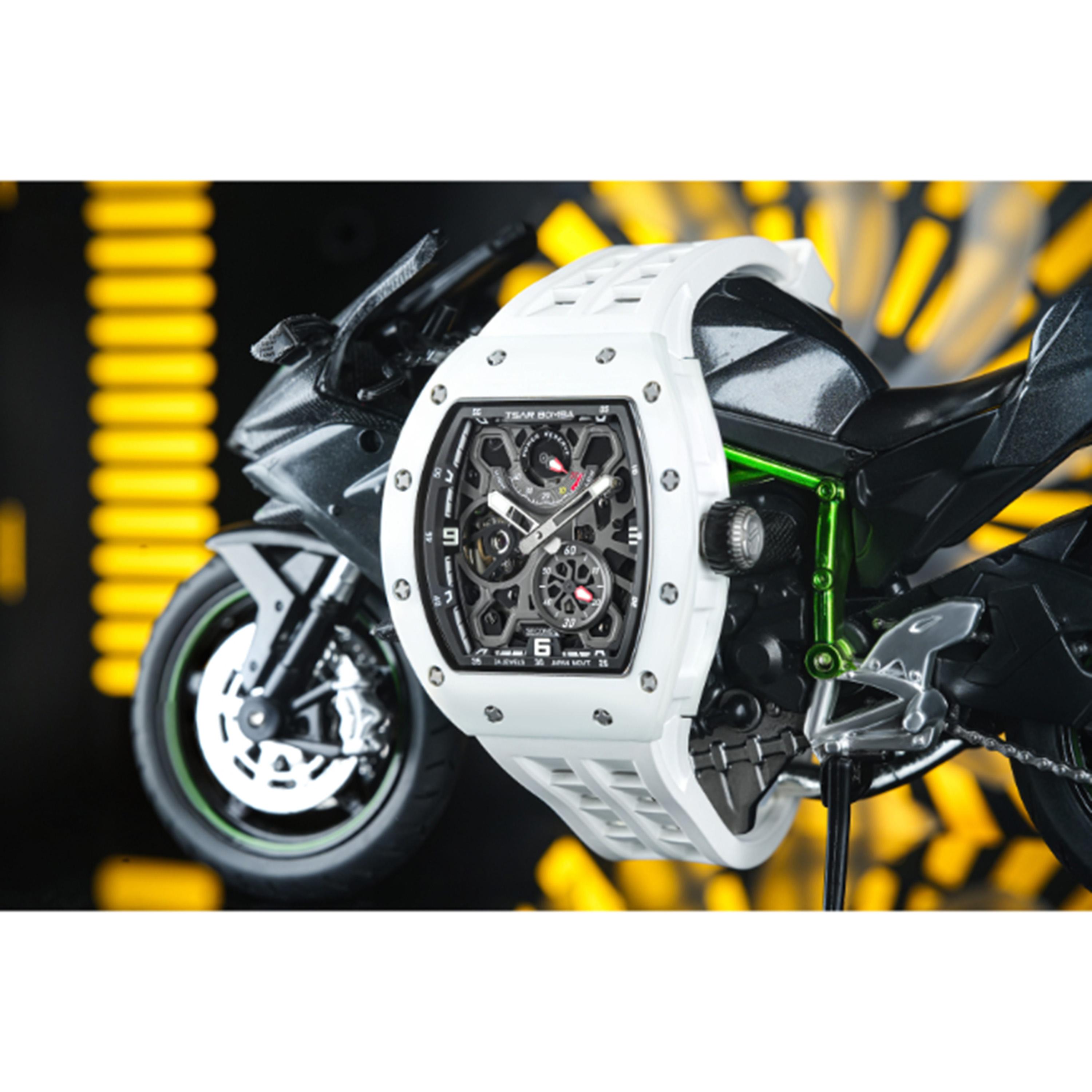 ساعة أوتوماتيكية بقرص أسود للرجال من تسار بومبا - TB8212CII-01-men-watchesandjewellery-watches-image-4