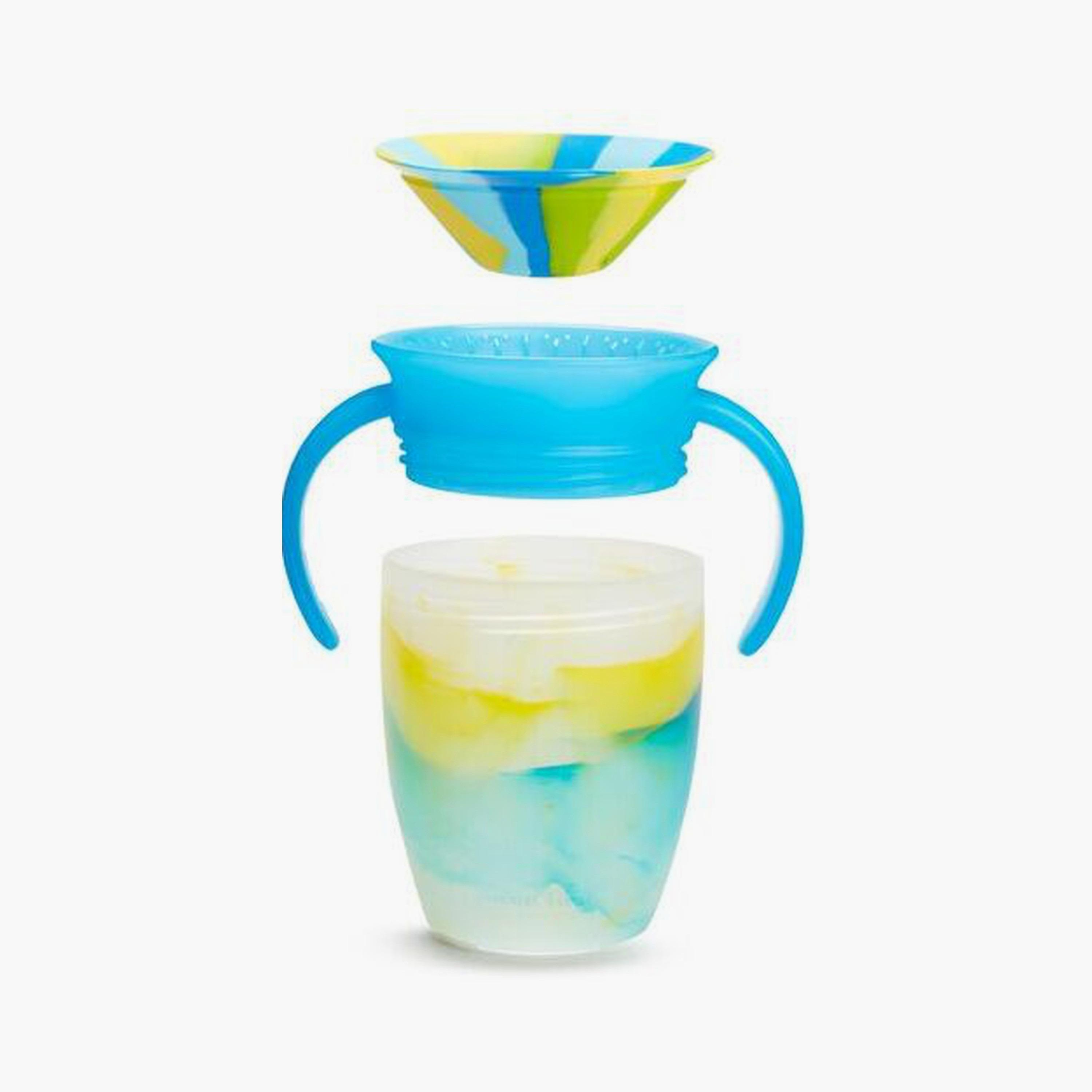 Munchkin Miracle 360° Tropical Swirl Trainer Cup - 7 oz - Groovy Grasshopper-baby-feeding-mealtimeessentials-image-3