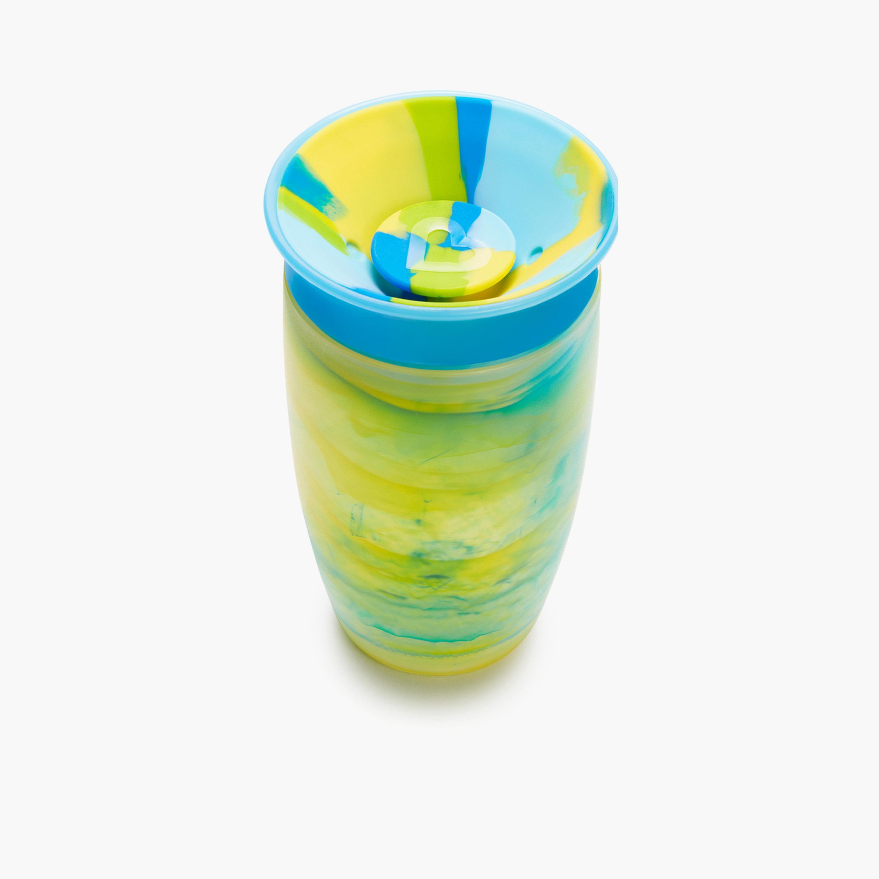 Munchkin Miracle 360° Tropical Swirl Sippy Cup - 10 oz - Groovy Grasshopper-baby-feeding-mealtimeessentials-image-1