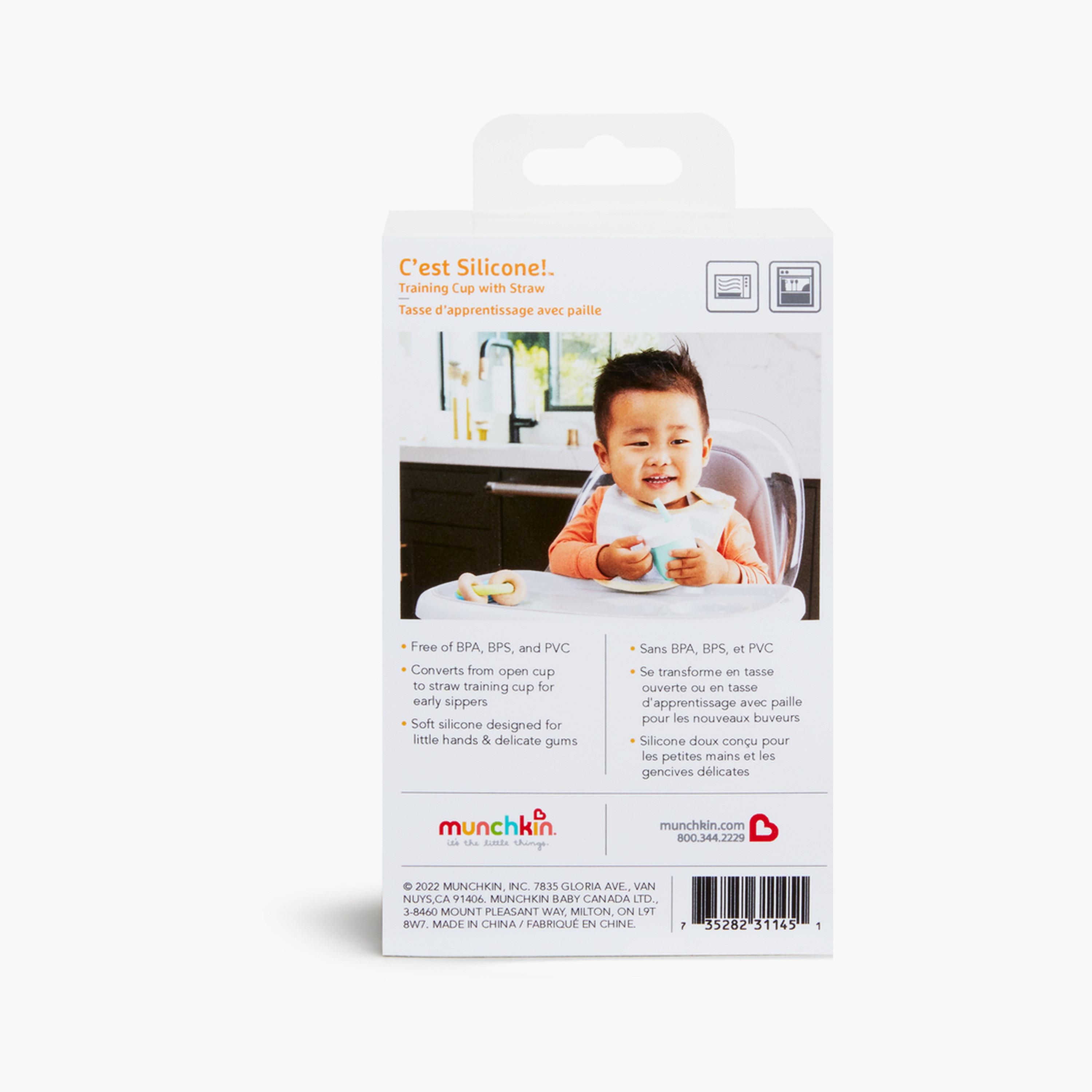 Munchkin C’est Silicone! Training Cup with Straw - 4 oz-baby-feeding-mealtimeessentials-image-5