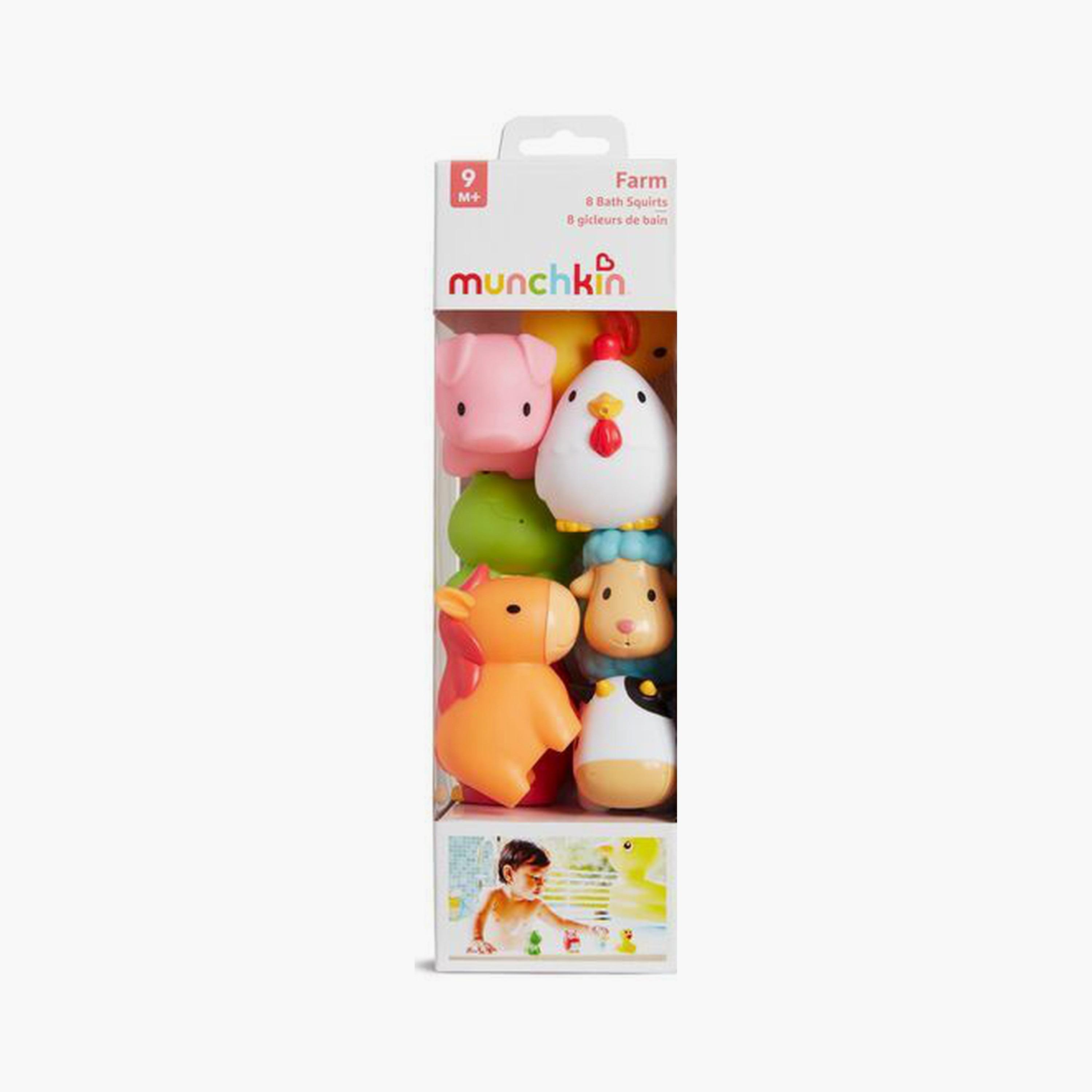 Munchkin 8-Piece Farm Squirters Bath Toys Set-toys-babyandtoddlertoys-bathtoys-image-2
