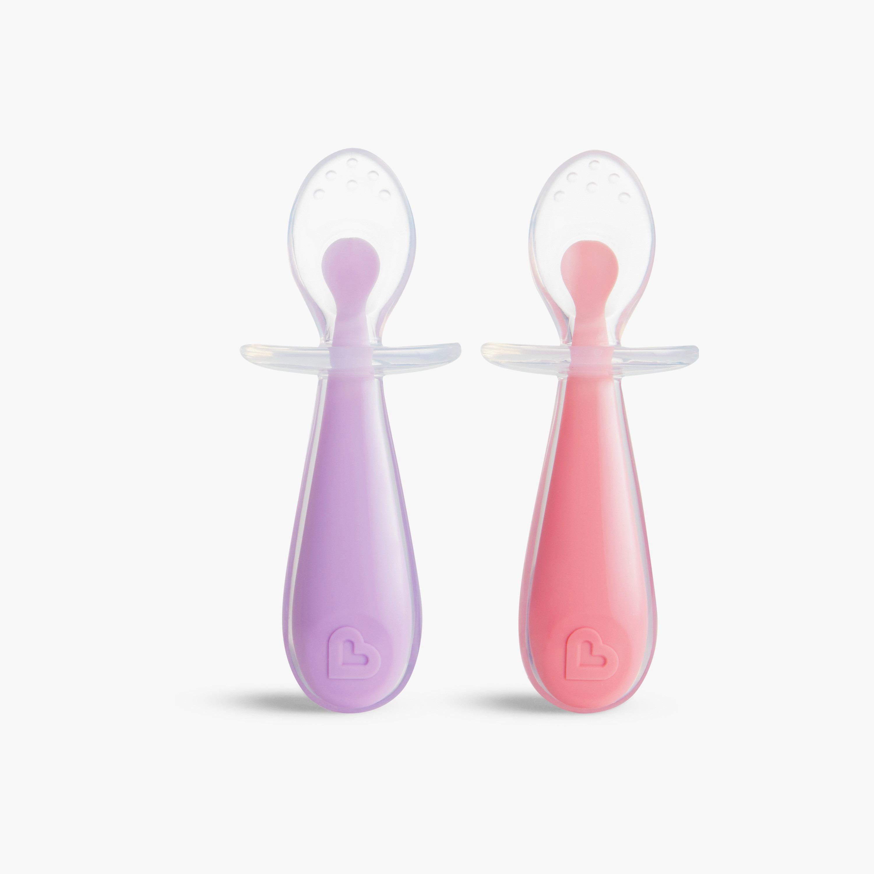 Munchkin 2-Piece Gentle Scoop Silicone Training Spoons Set-baby-feeding-pacifiers-image-1