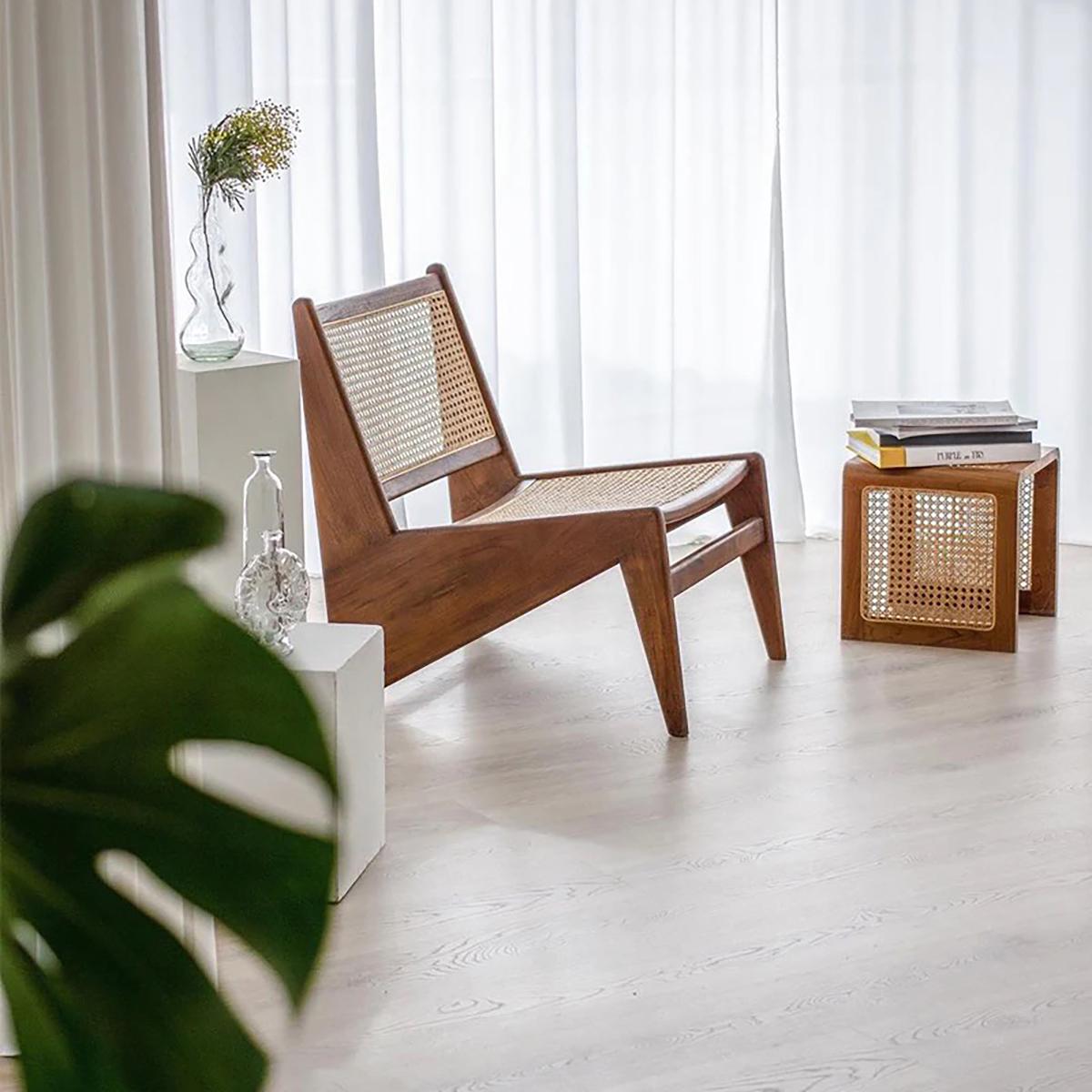 Alia Wooden Top Side Table