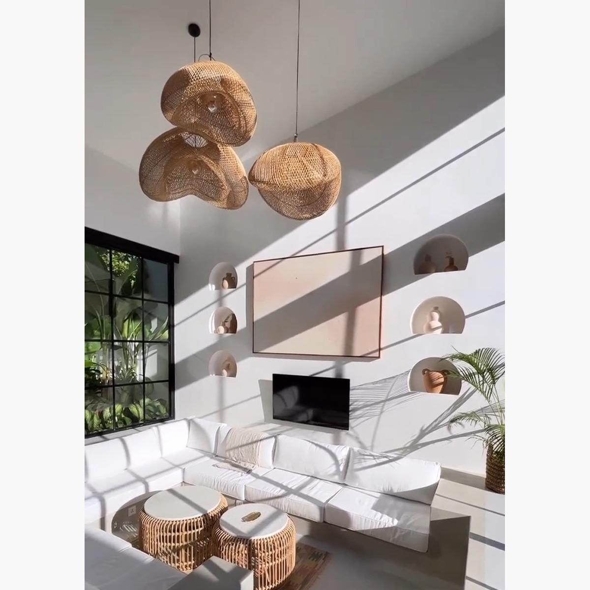 Mari Rattan Lamp Shade