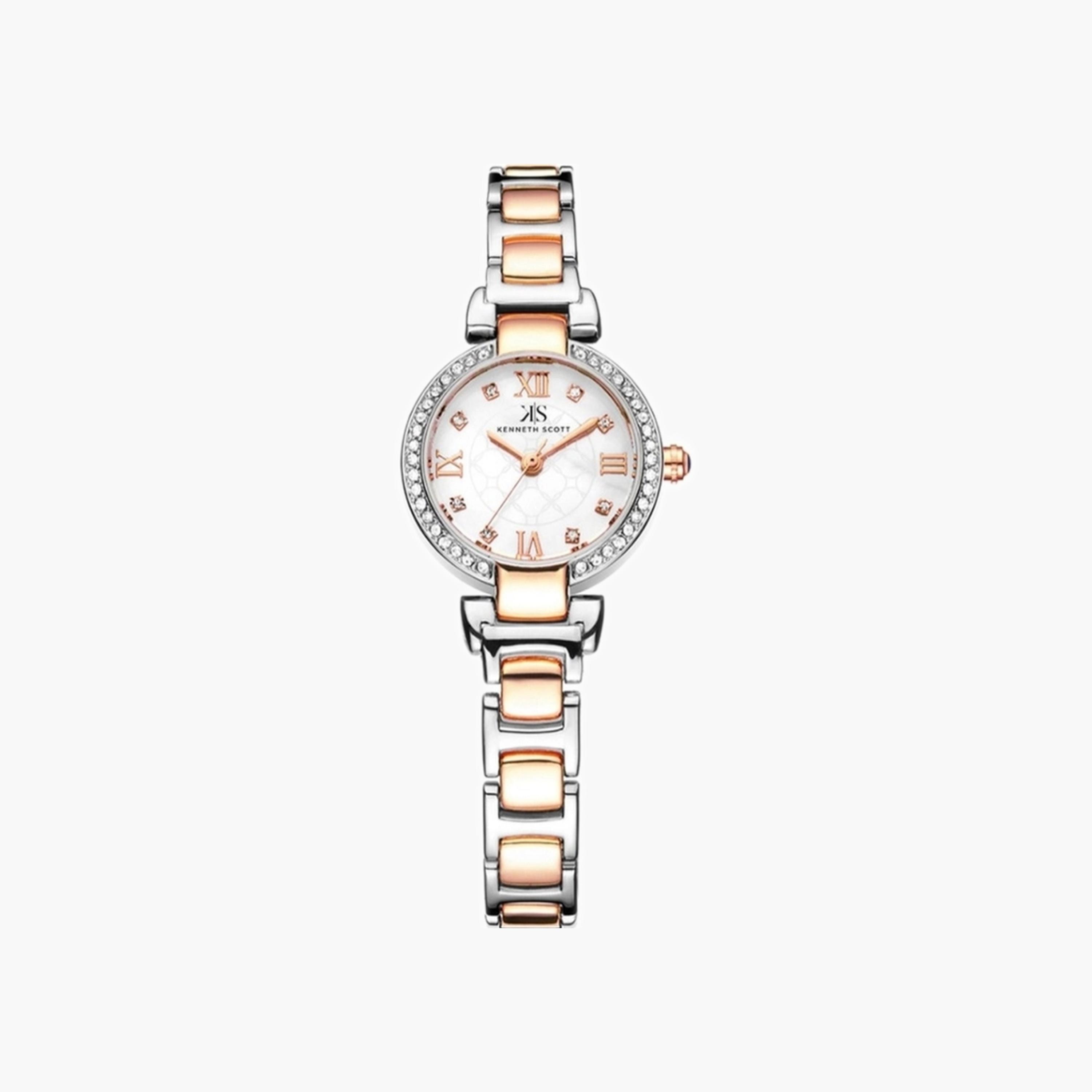 Kenneth Scott Women's Analog White Dial Watch-women-watchesandjewellery-watches-image-1