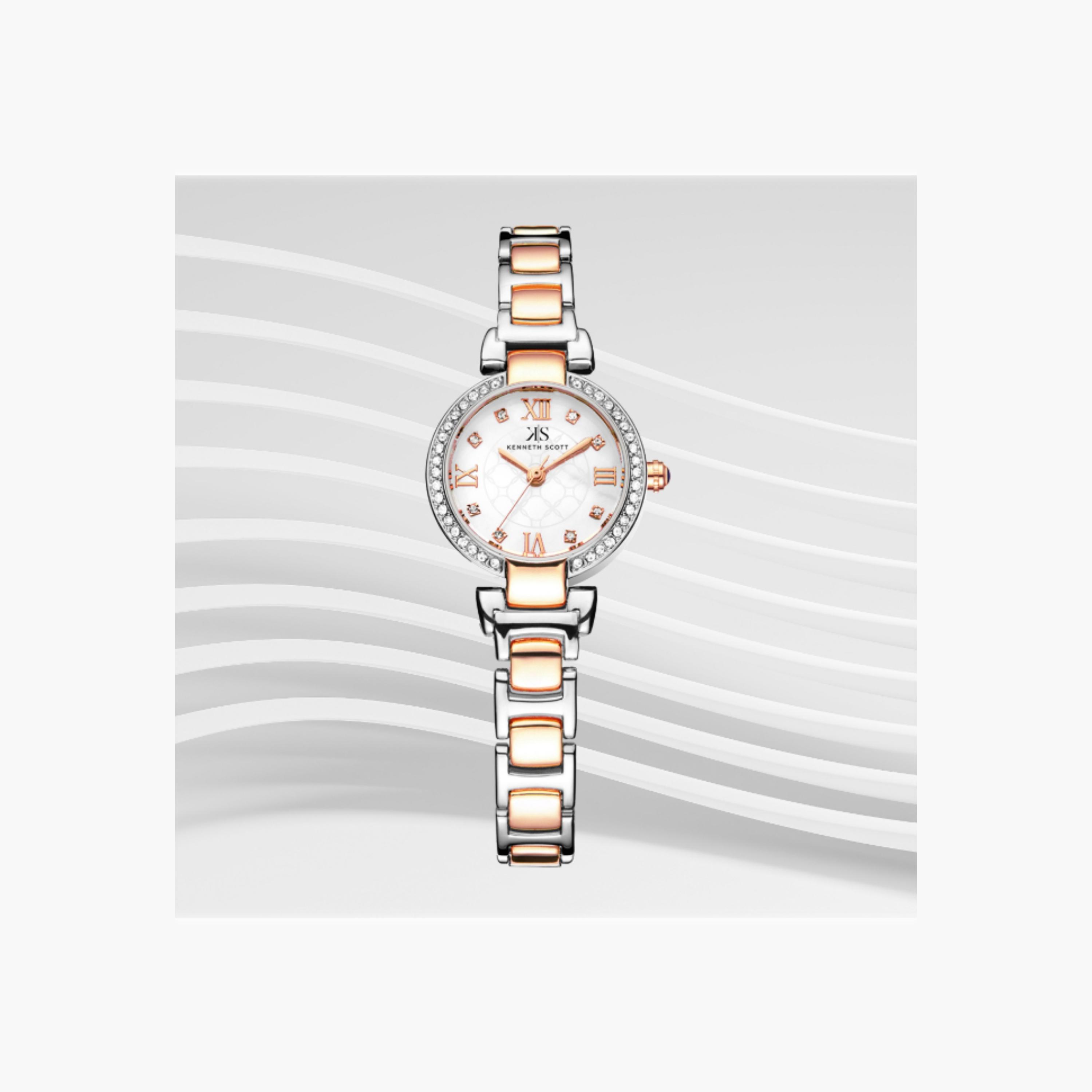 Kenneth Scott Women's Analog White Dial Watch-women-watchesandjewellery-watches-image-4