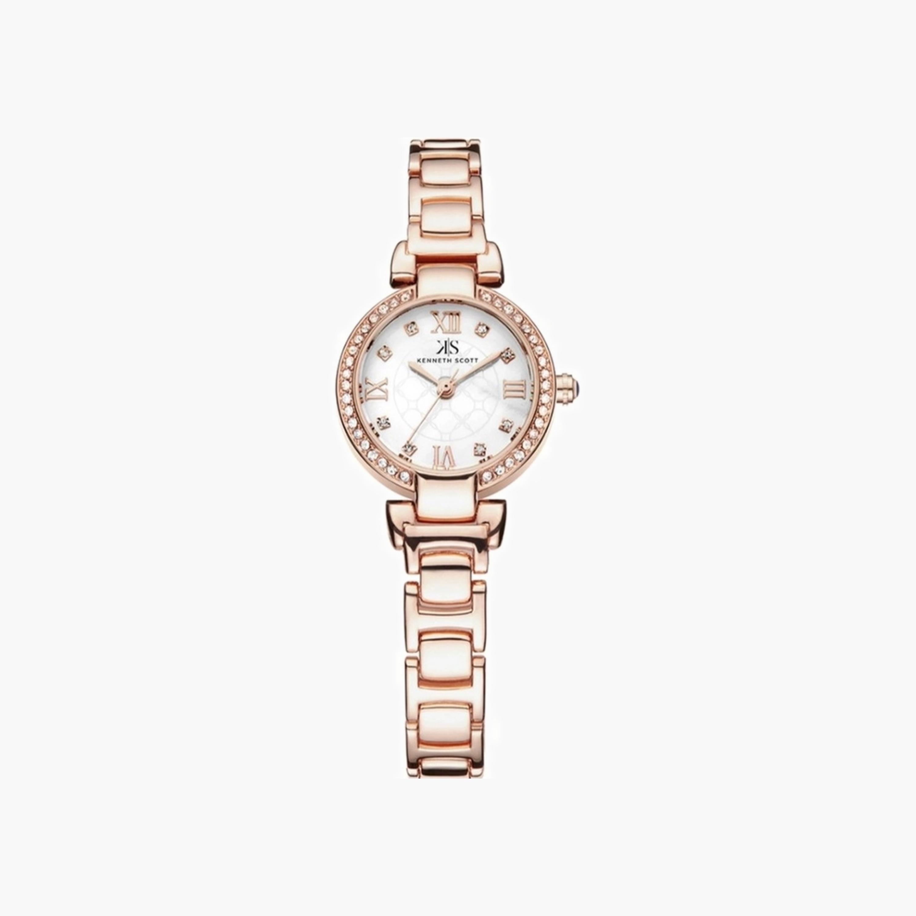 Kenneth Scott Women's Analog White Dial Watch-women-watchesandjewellery-watches-image-1