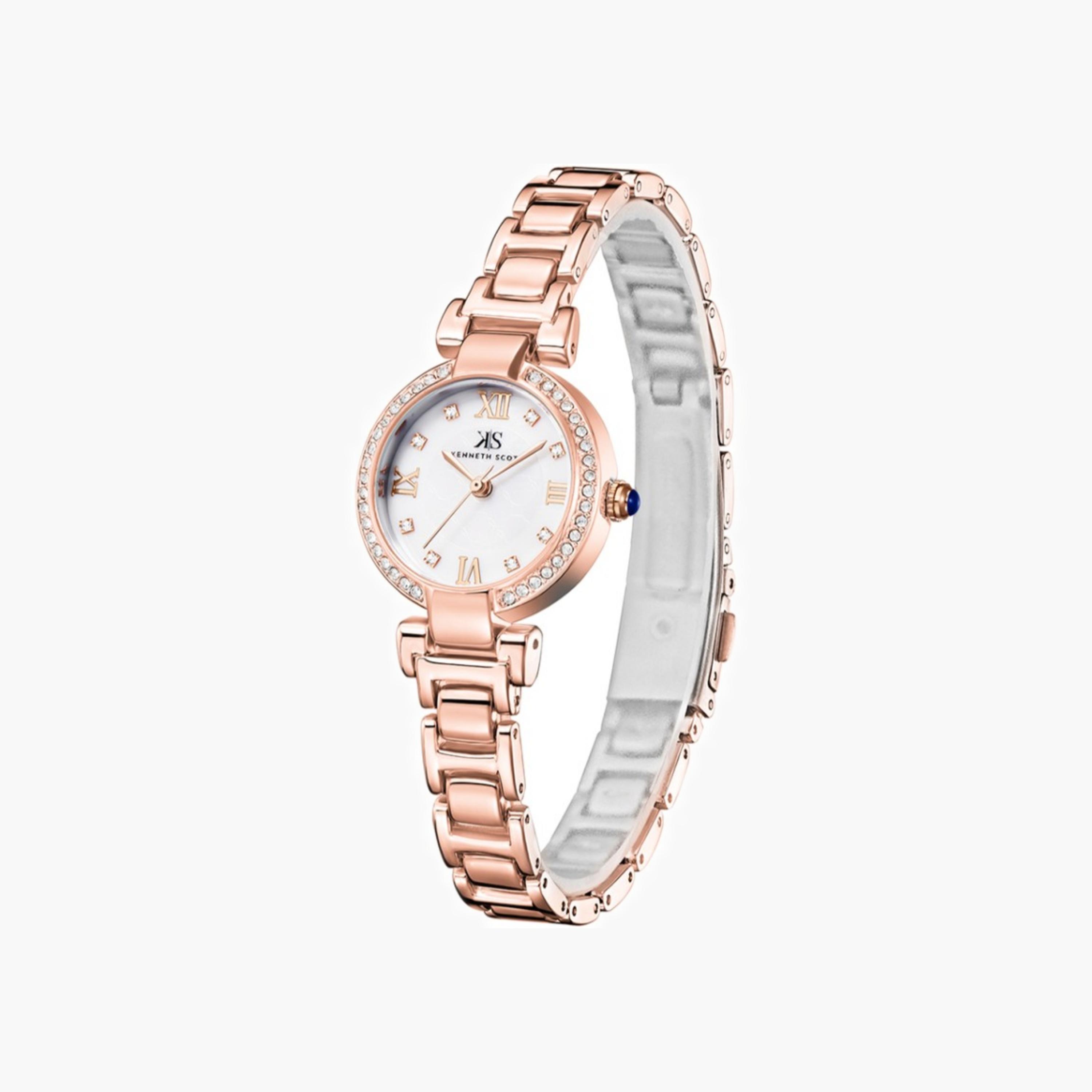 Kenneth Scott Women's Analog White Dial Watch-women-watchesandjewellery-watches-image-3