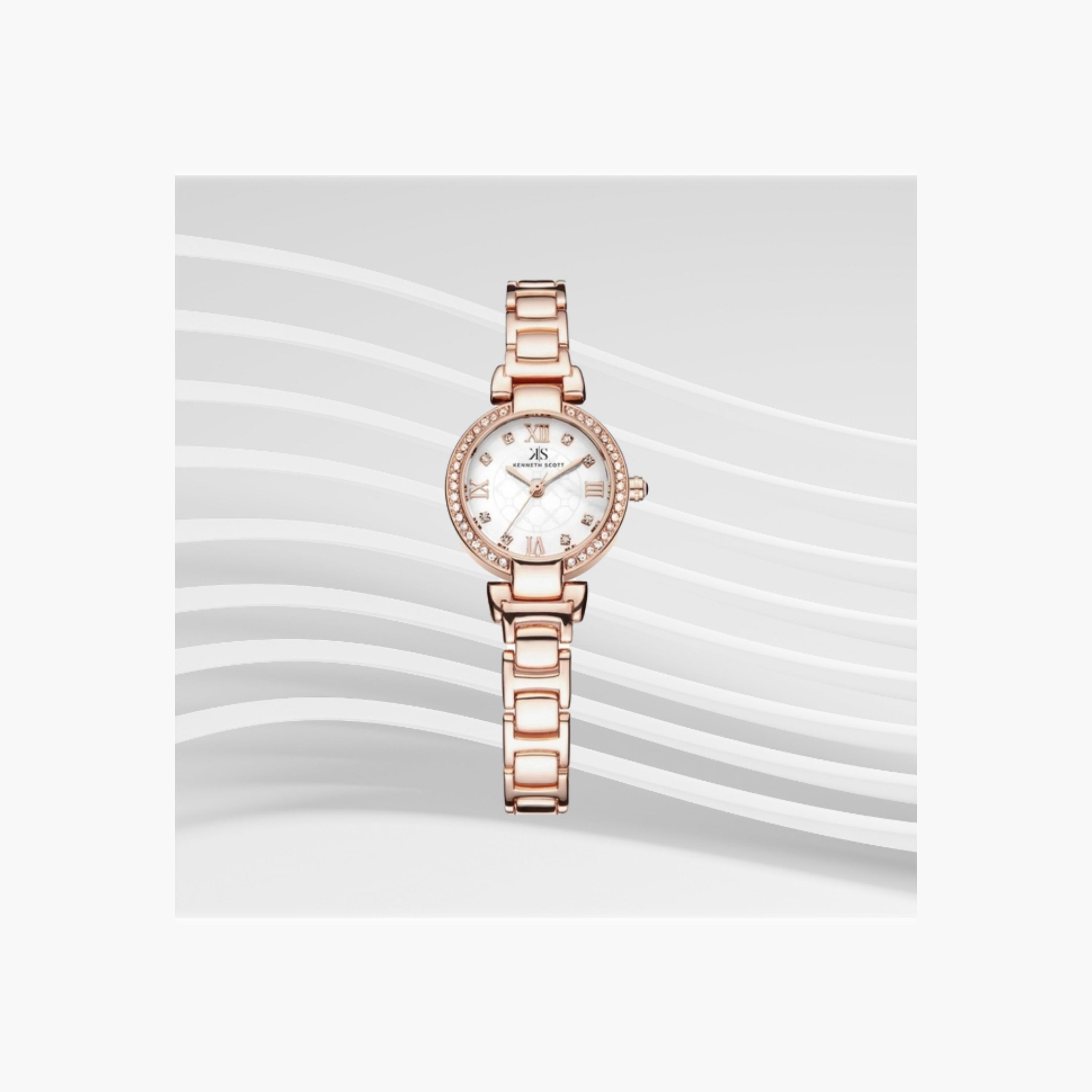 Kenneth Scott Women's Analog White Dial Watch-women-watchesandjewellery-watches-image-4