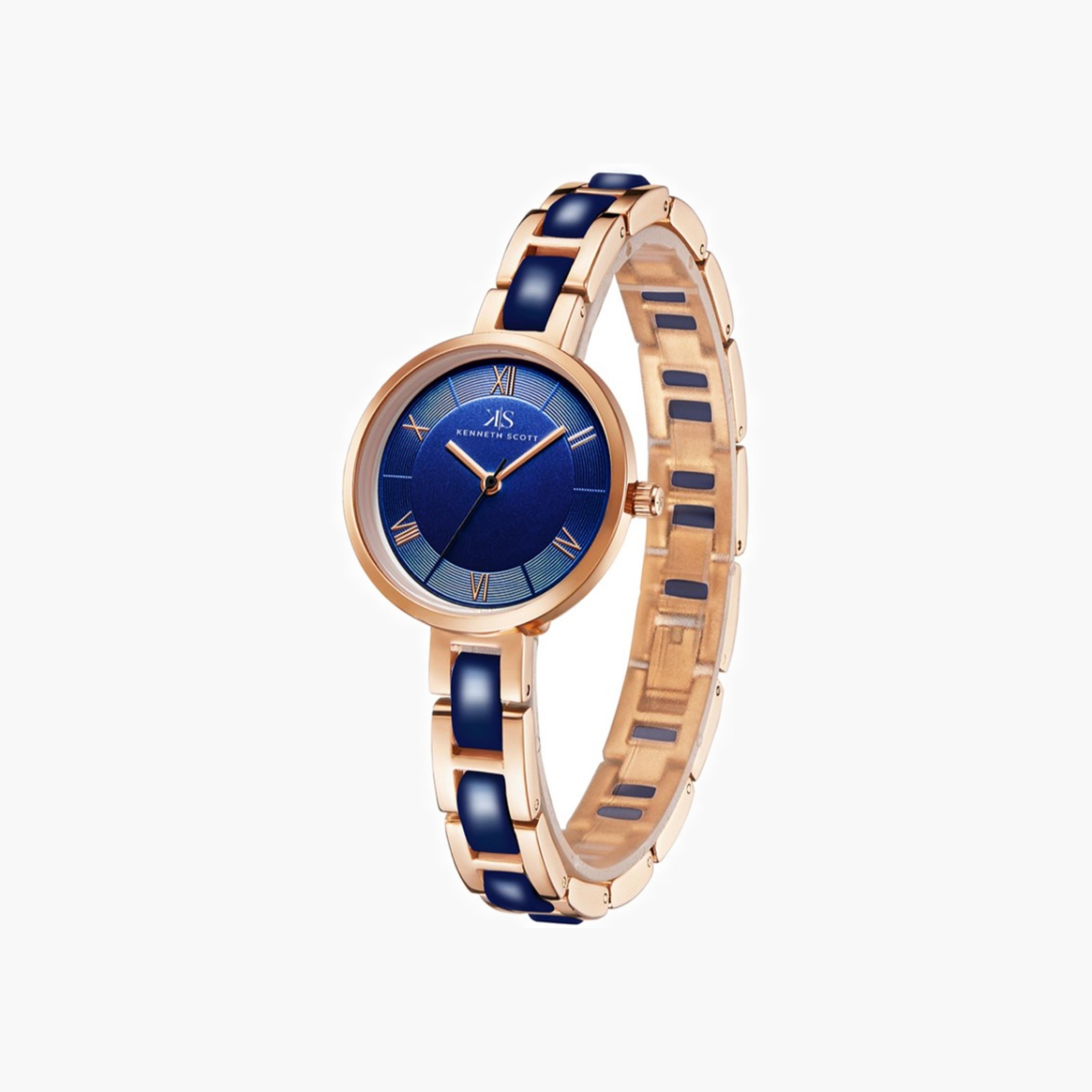 Kenneth Scott Women's Analog Blue Dial Watch-women-watchesandjewellery-watches-image-2