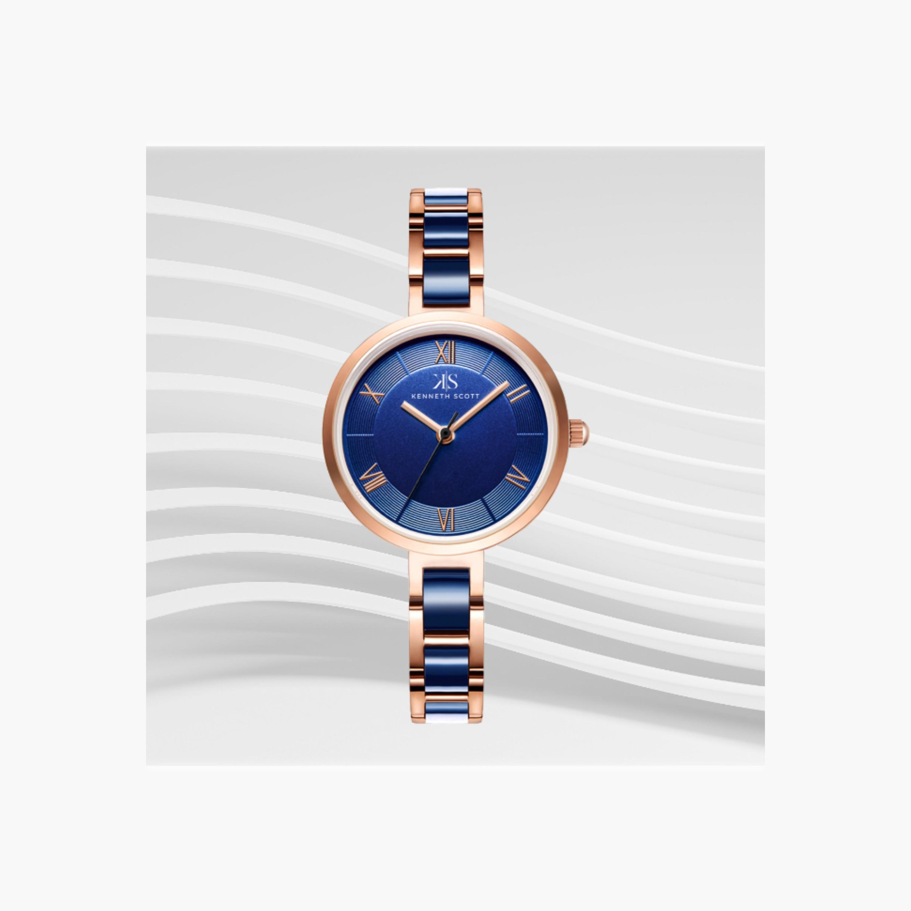 Kenneth Scott Women's Analog Blue Dial Watch-women-watchesandjewellery-watches-image-5