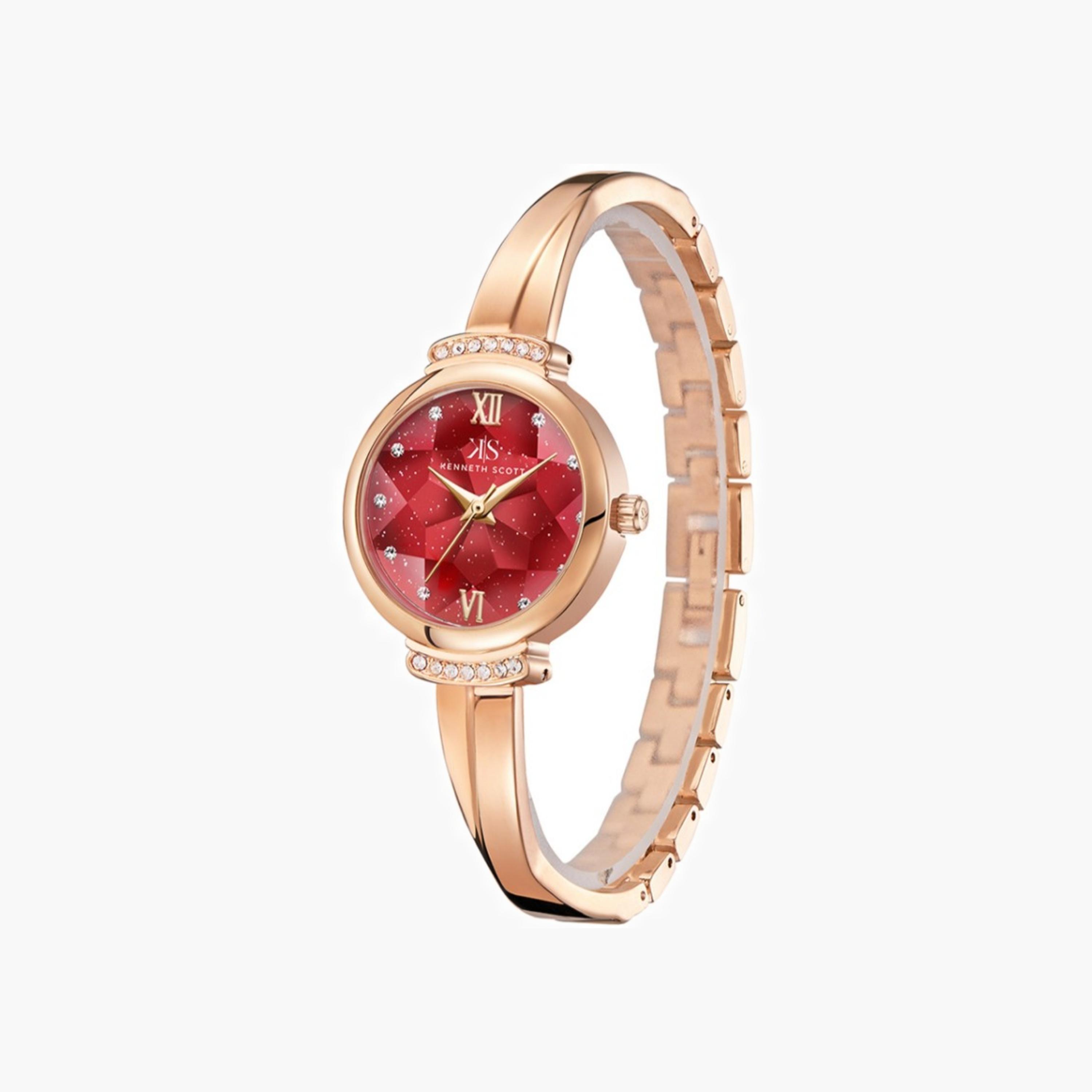 ساعة كينيث سكوت النسائية التناظرية ذات المينا الحمراء-women-watchesandjewellery-watches-image-2